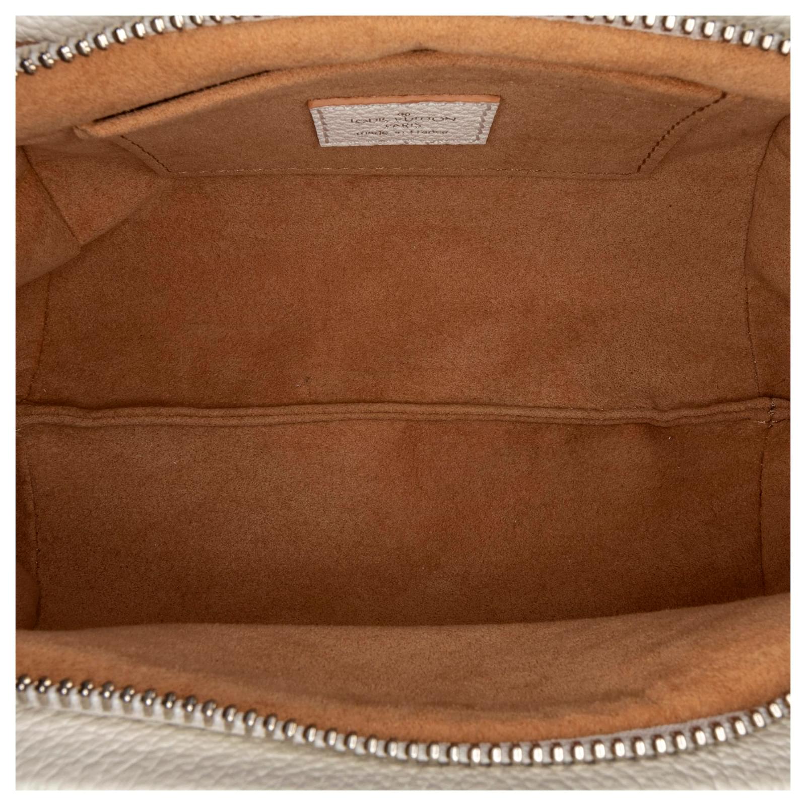 Louis Vuitton White Monogram Scala Mini Pouch Leather Pony-style calfskin  ref.592236 - Joli Closet