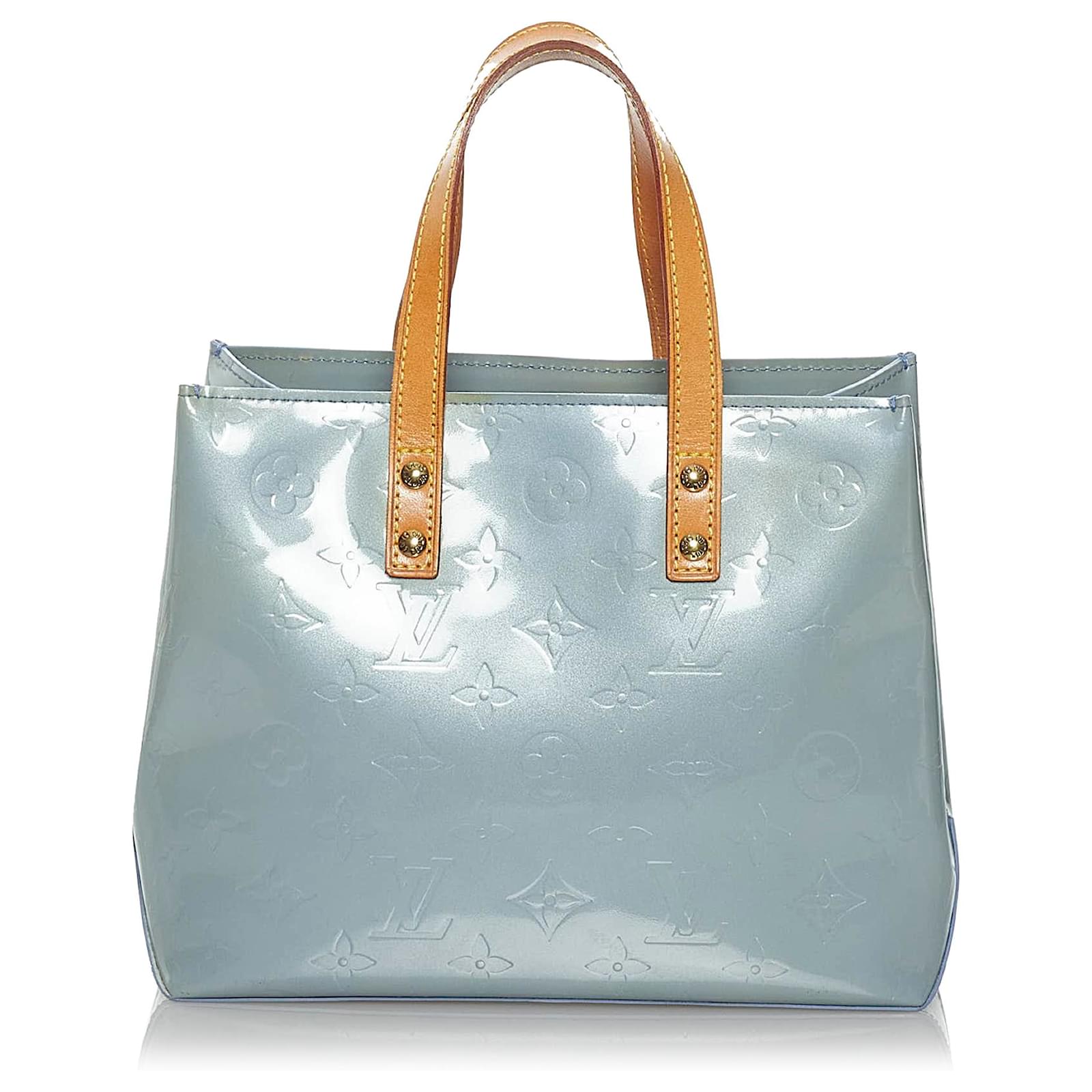 Louis Vuitton Blue Vernis Reade PM Brown Light brown Light blue Leather  Patent leather ref.592308 - Joli Closet