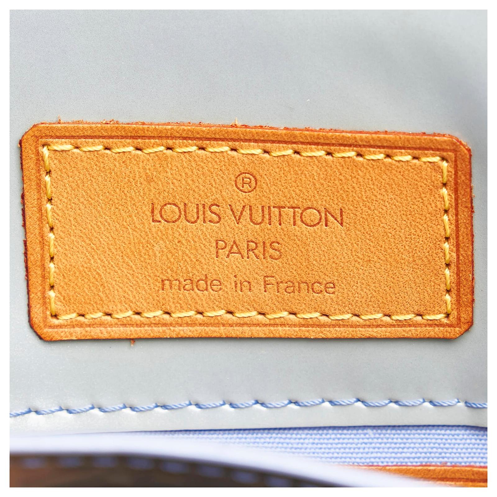 Louis Vuitton Blue Vernis Reade PM Brown Light brown Light blue Leather  Patent leather ref.592308 - Joli Closet