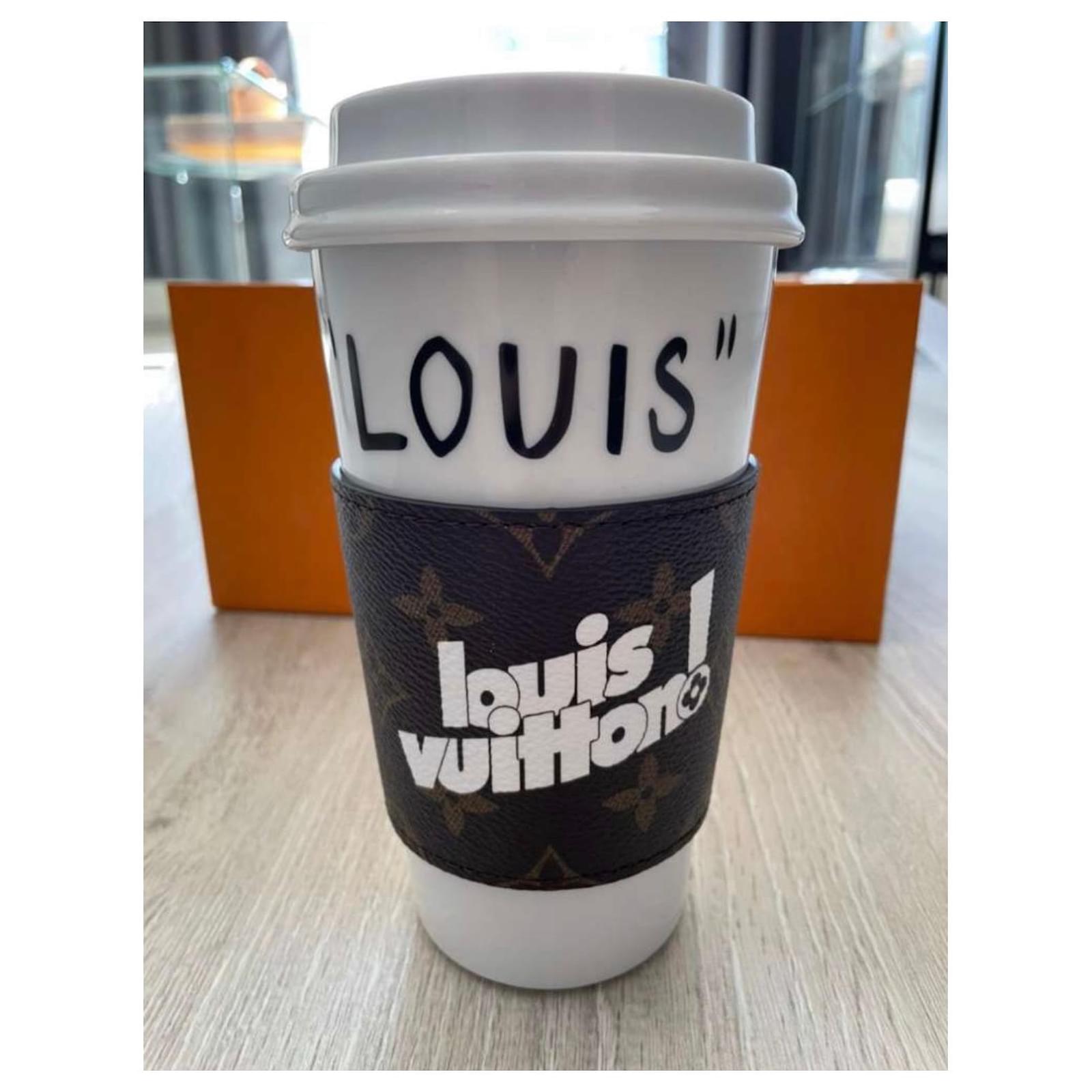 Authentic Louis Vuitton LV Porto Kure Monogram Coffee Cup