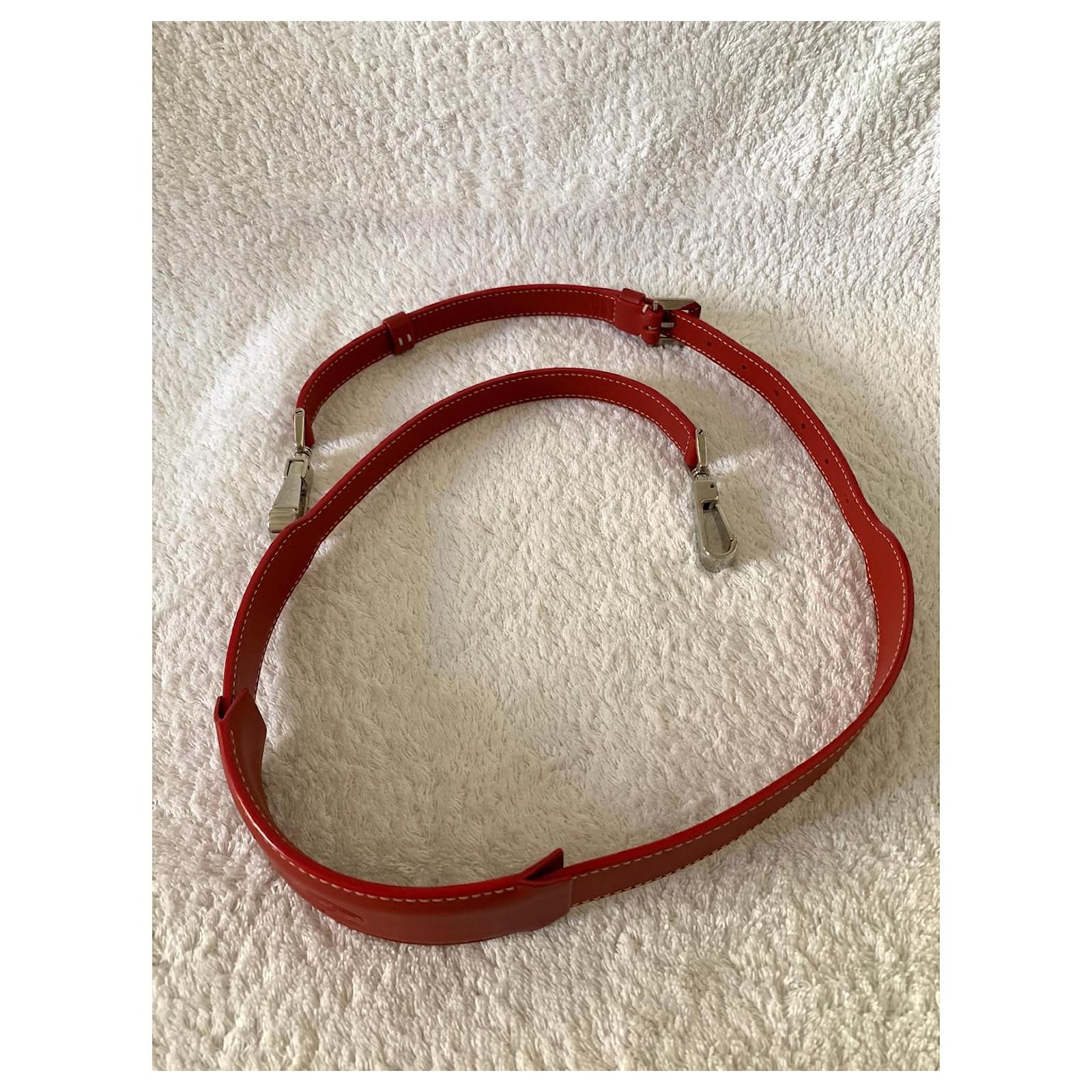Goyard red leather strap for bags ref.593284 - Joli Closet