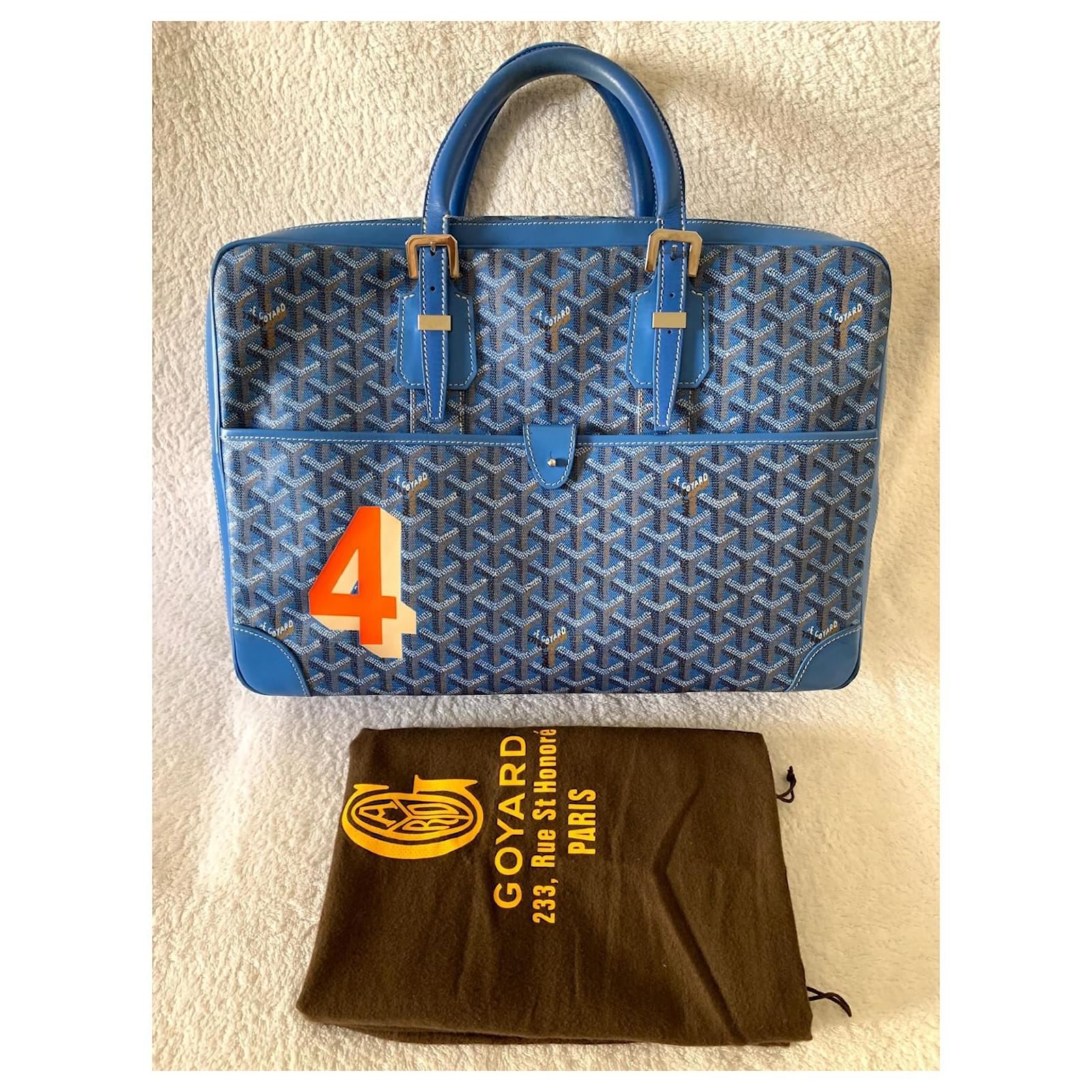 Goyard Bluette Ambassade briefcase Light blue ref.593388 - Joli Closet