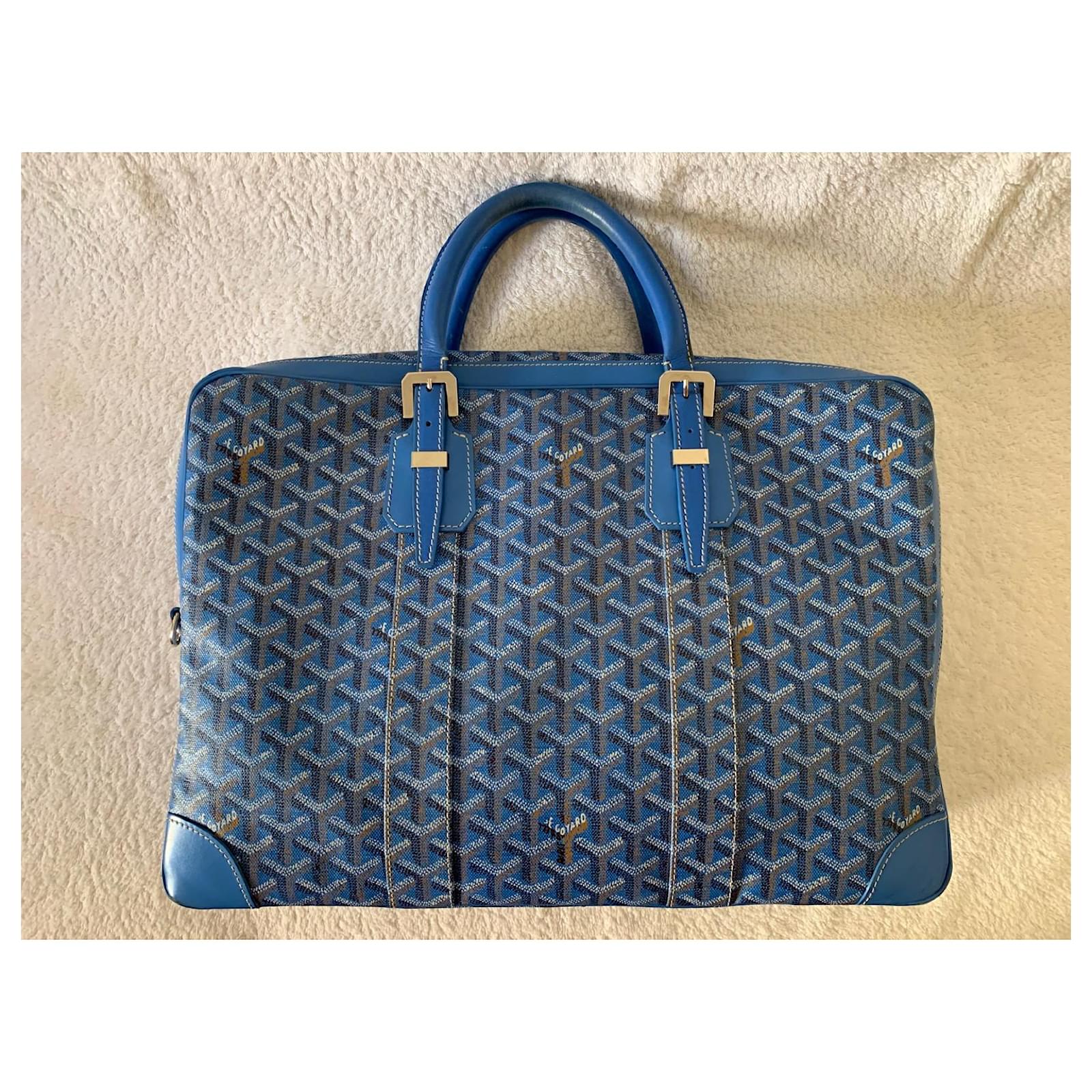 Goyard Bluette Ambassade briefcase Light blue ref.593388 - Joli Closet