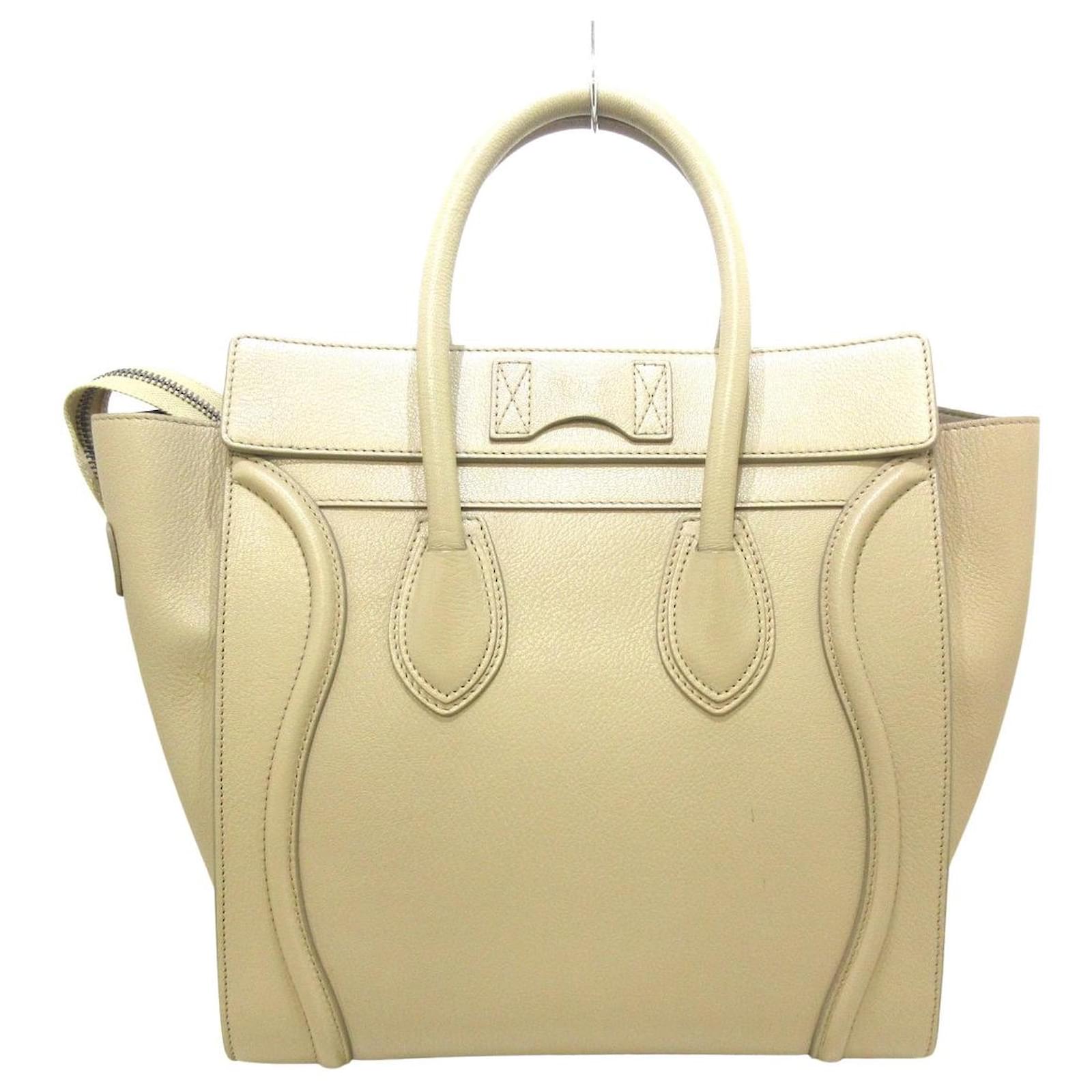 Céline Luggage Beige Ponystyle calfskin ref.593955 Joli Closet