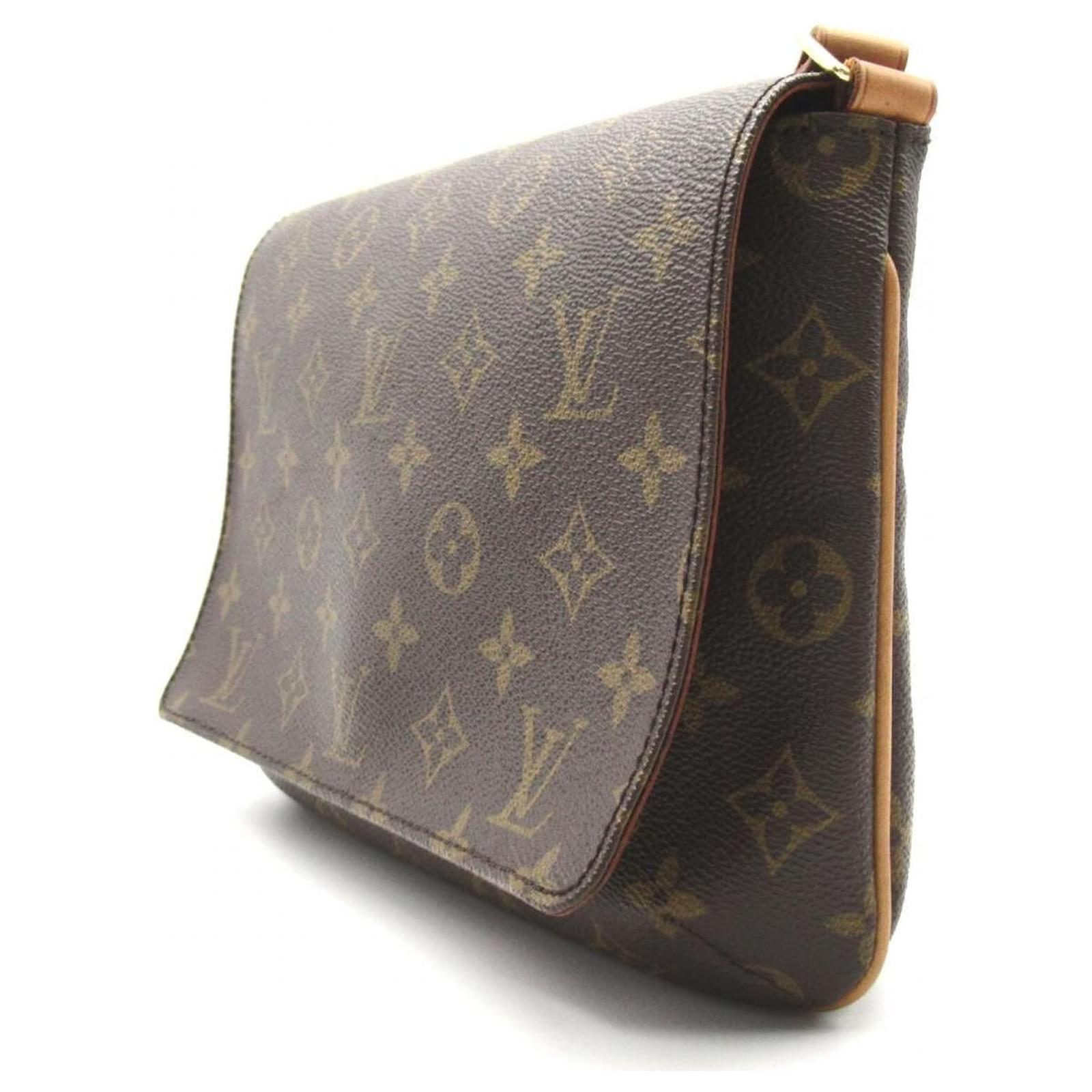 Louis Vuitton Brown Monogram Musette Tango Short Strap Cloth ref.987665 -  Joli Closet