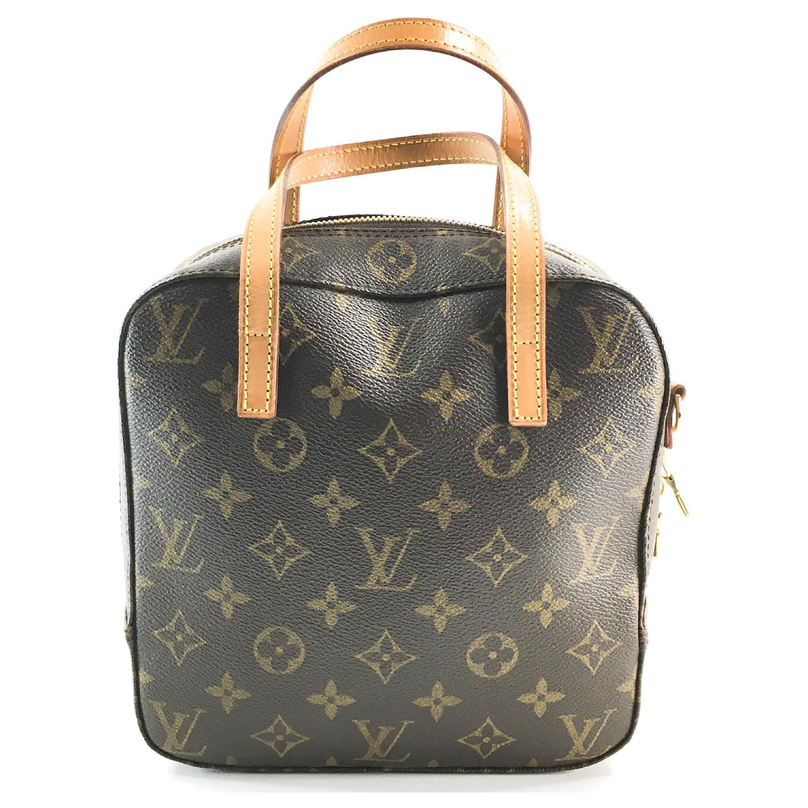 Louis Vuitton Spontini Monogram Canvas Brown Leather ref.594650