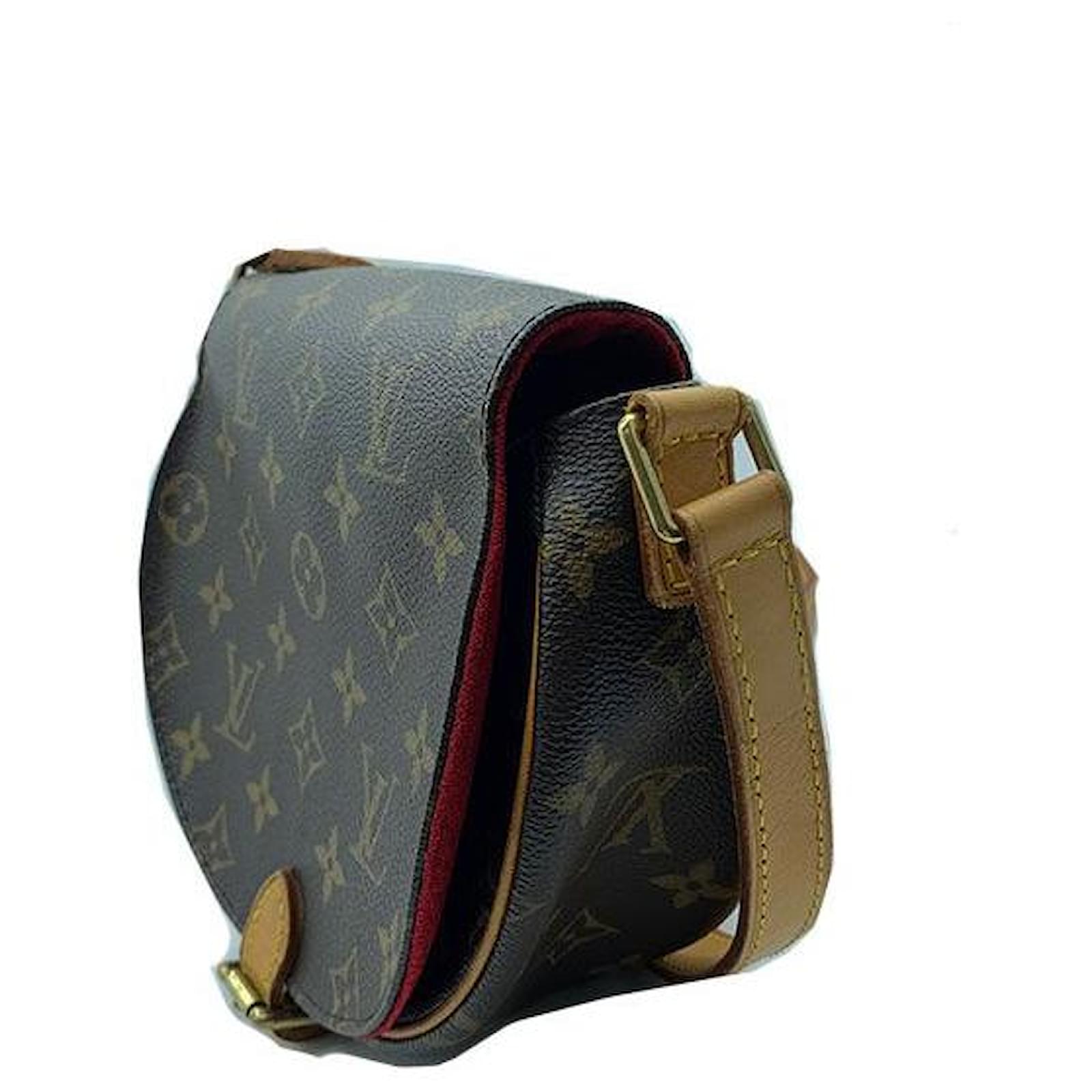Louis Vuitton Monogram Tambourine Crossbody Bag Brown Cloth ref