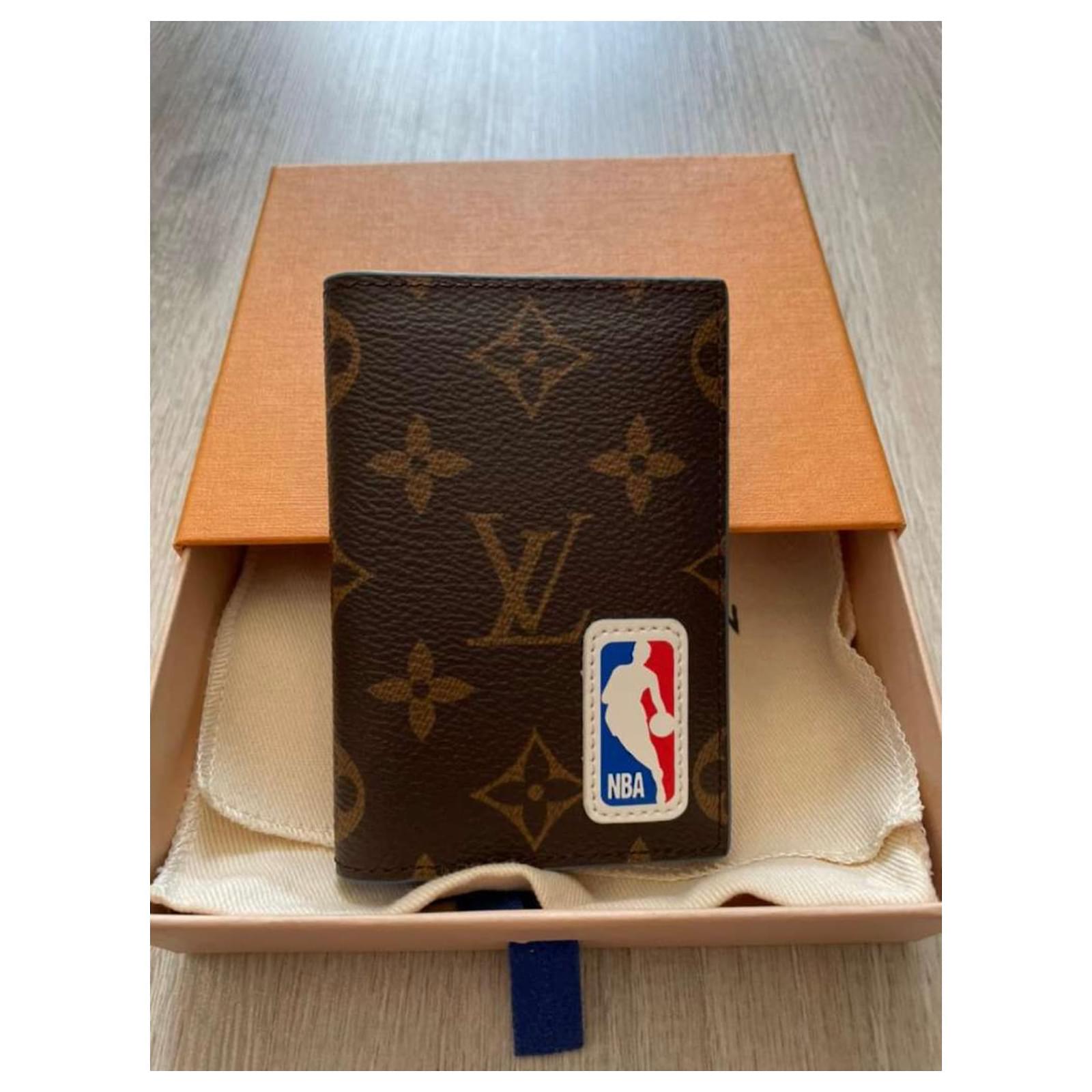 Louis Vuitton Brand New LV x NBA Pocket Organizer Brown Leather