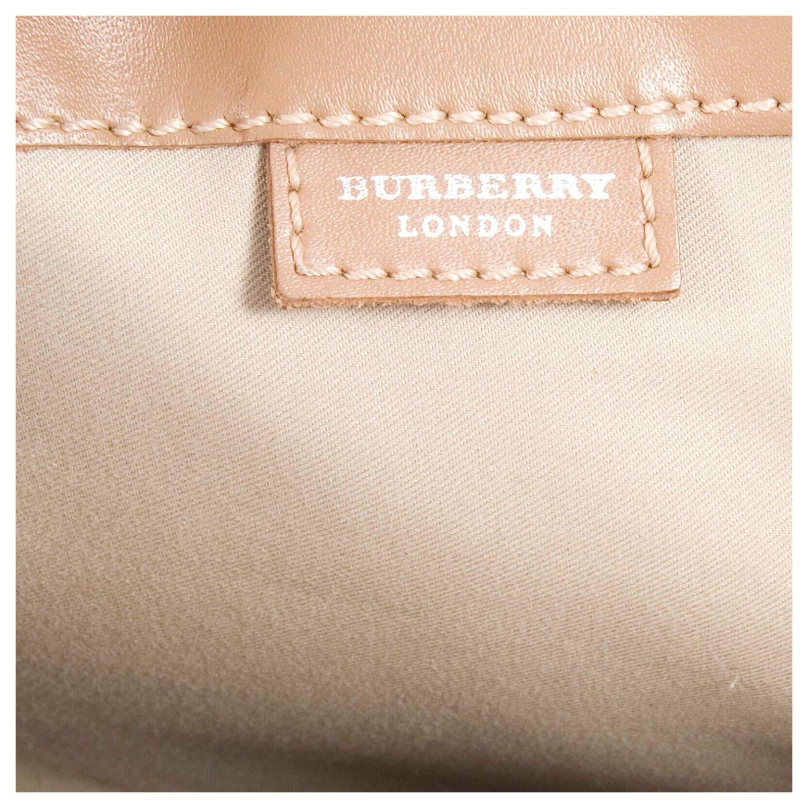 Vintage Burberry shoulder bag, nova check with pink base Multiple