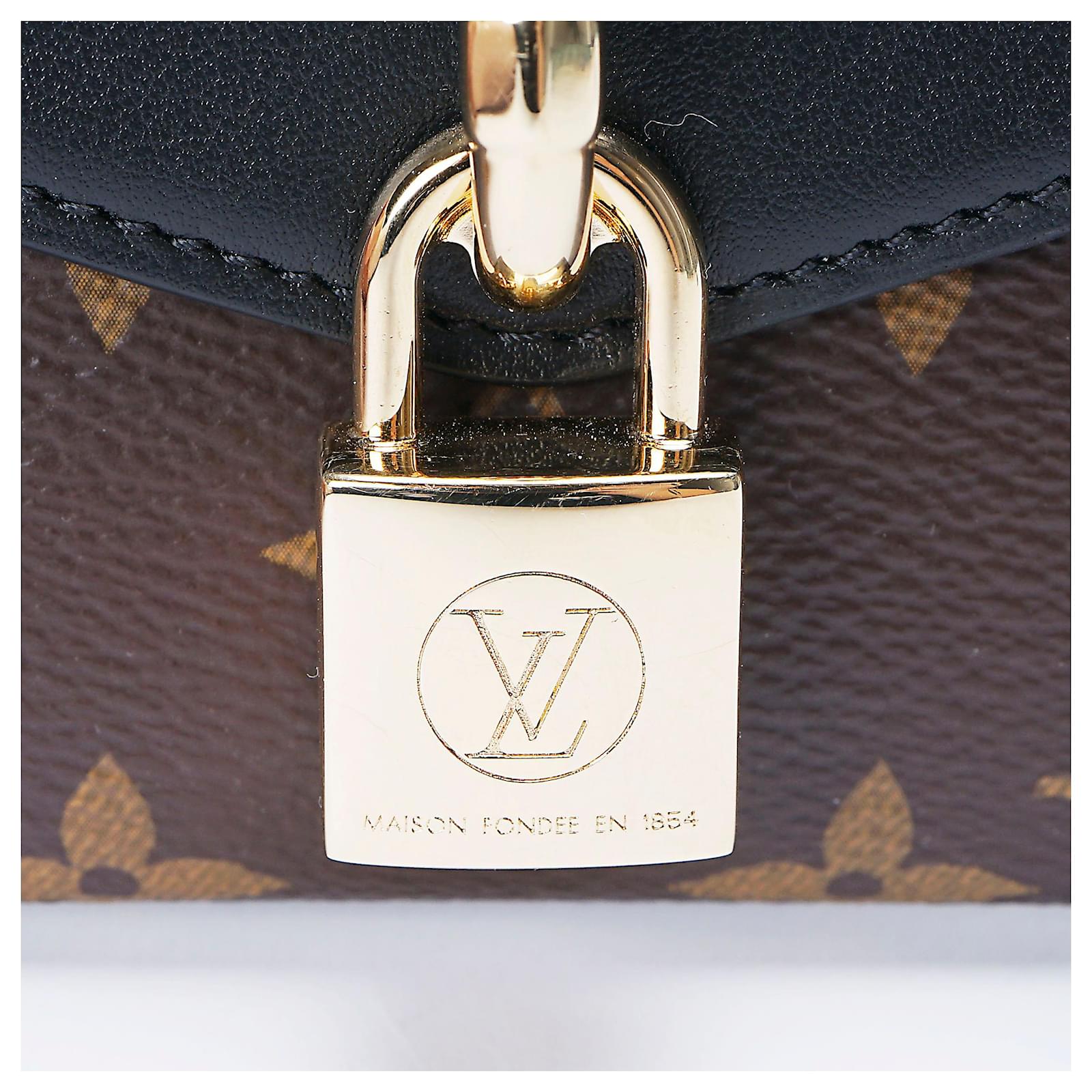 Louis Vuitton Monogram Padlock on Strap Black Leather ref.595510