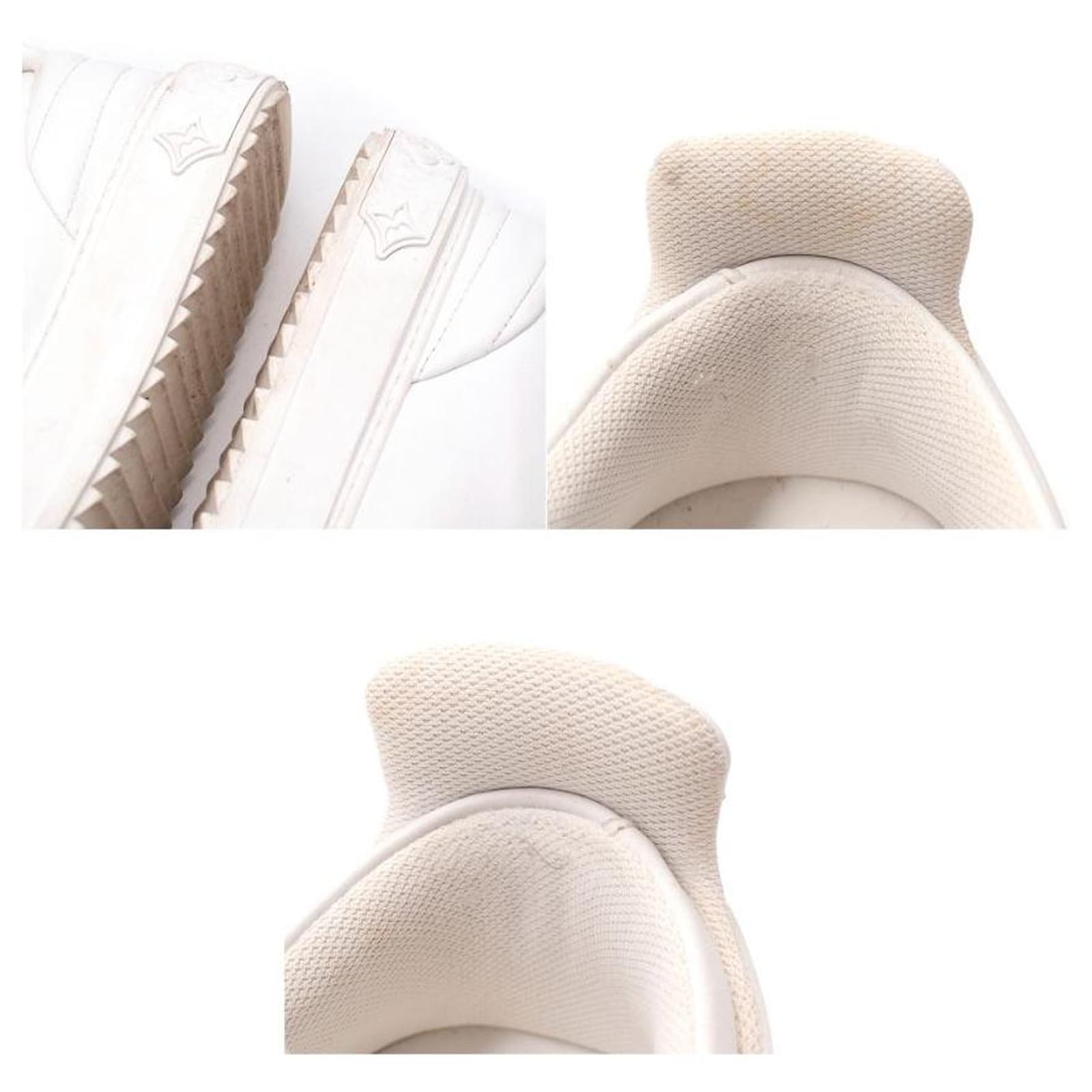 Time out leather trainers Louis Vuitton White size 35.5 EU in Leather -  32625115