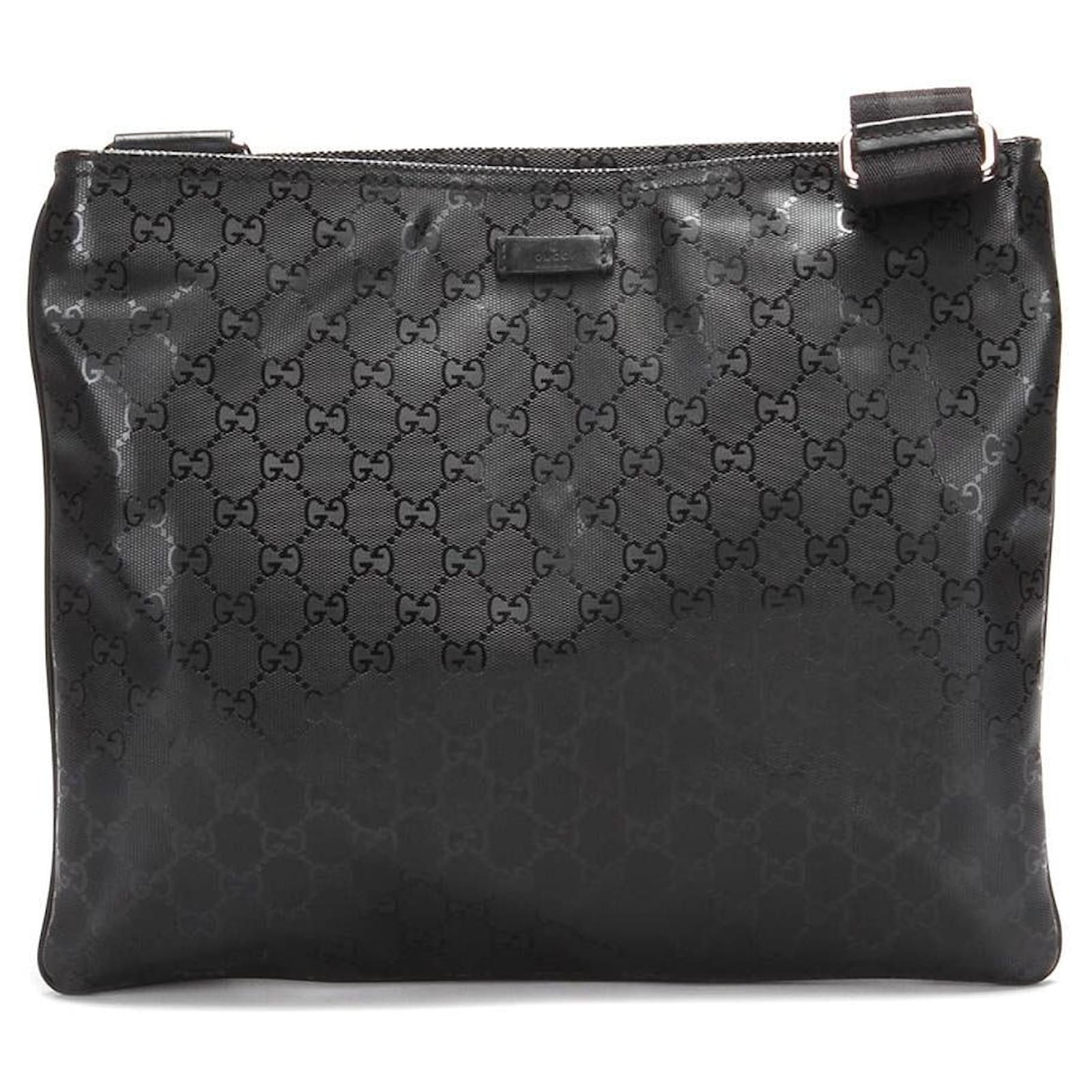 Gucci GG Imprime Messenger Bag Black Cloth ref.595886 Joli Closet