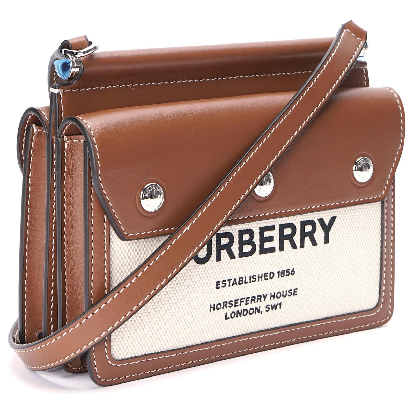 Burberry Small Horseferry Print Title Bag With Pocket Detail in