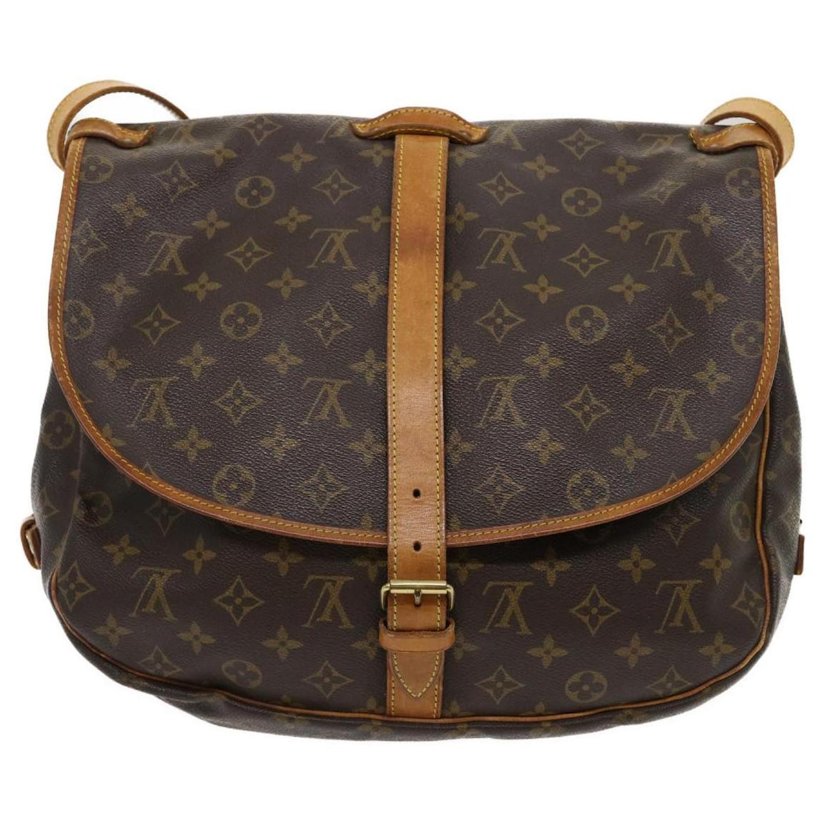 Louis Vuitton Monogram Saumur 35 Shoulder Bag M42254 LV Auth