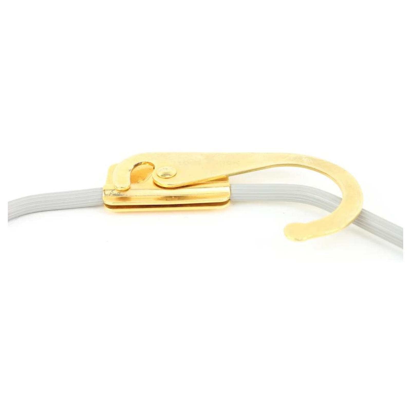 Louis Vuitton Gold x Grey Retractable Hanger White gold ref.596386