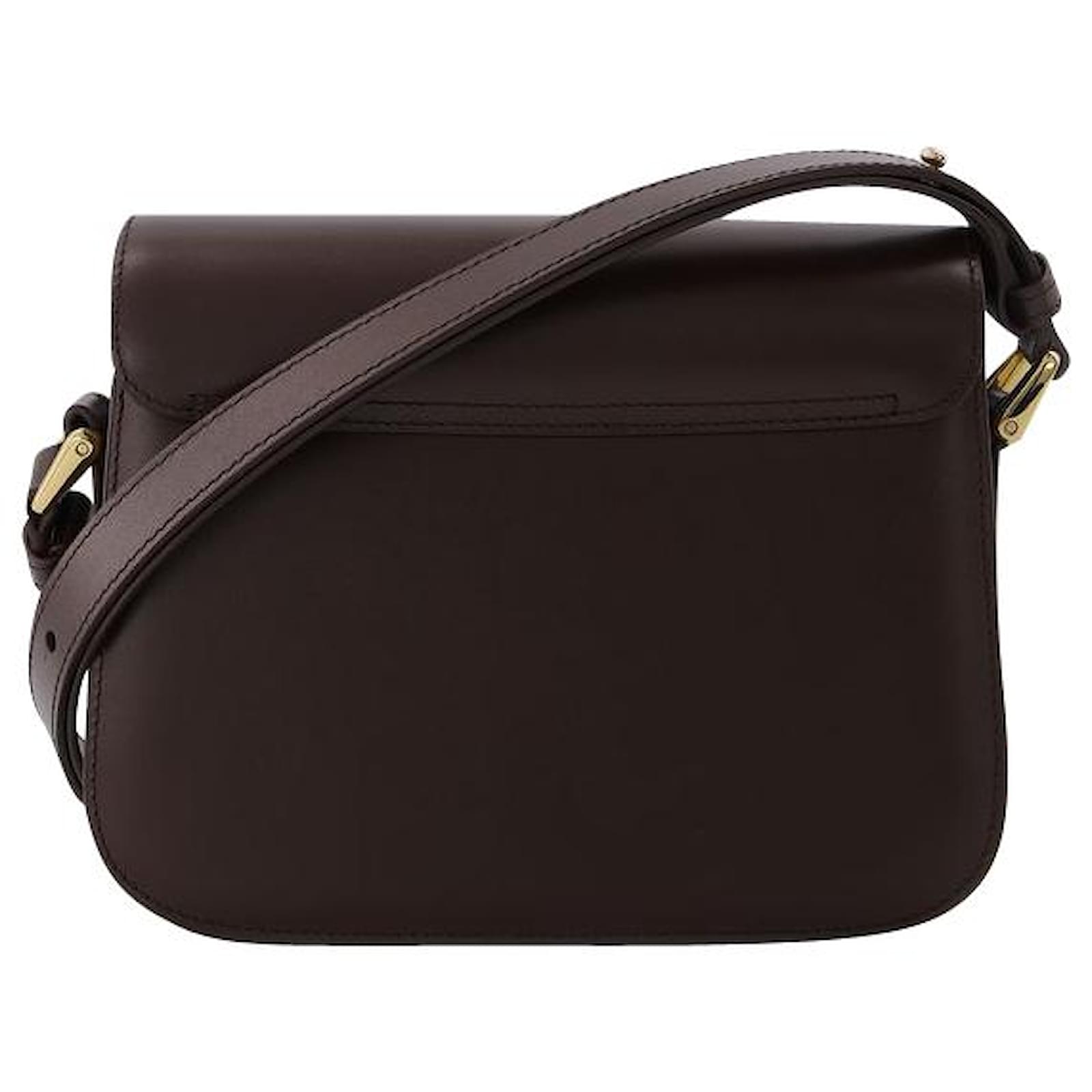 Apc Grace Small Bag in Brown Leather ref.596685 Joli Closet