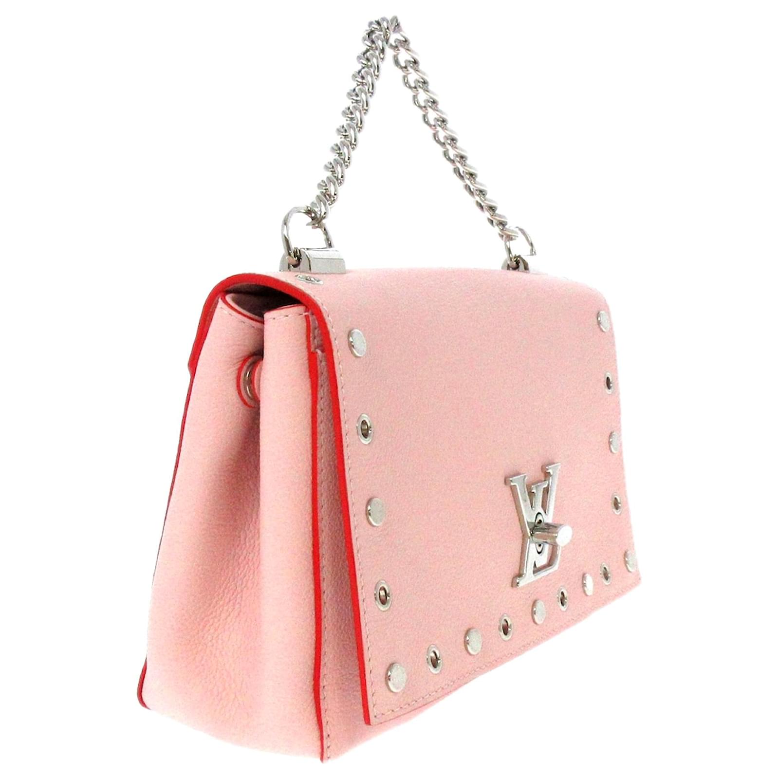 Louis Vuitton Pink LockMe Backpack Leather Pony-style calfskin ref