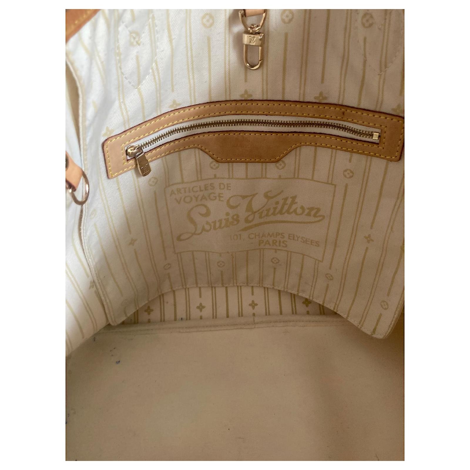 Louis Vuitton Neverfull MM Beige Cloth ref.774055 - Joli Closet