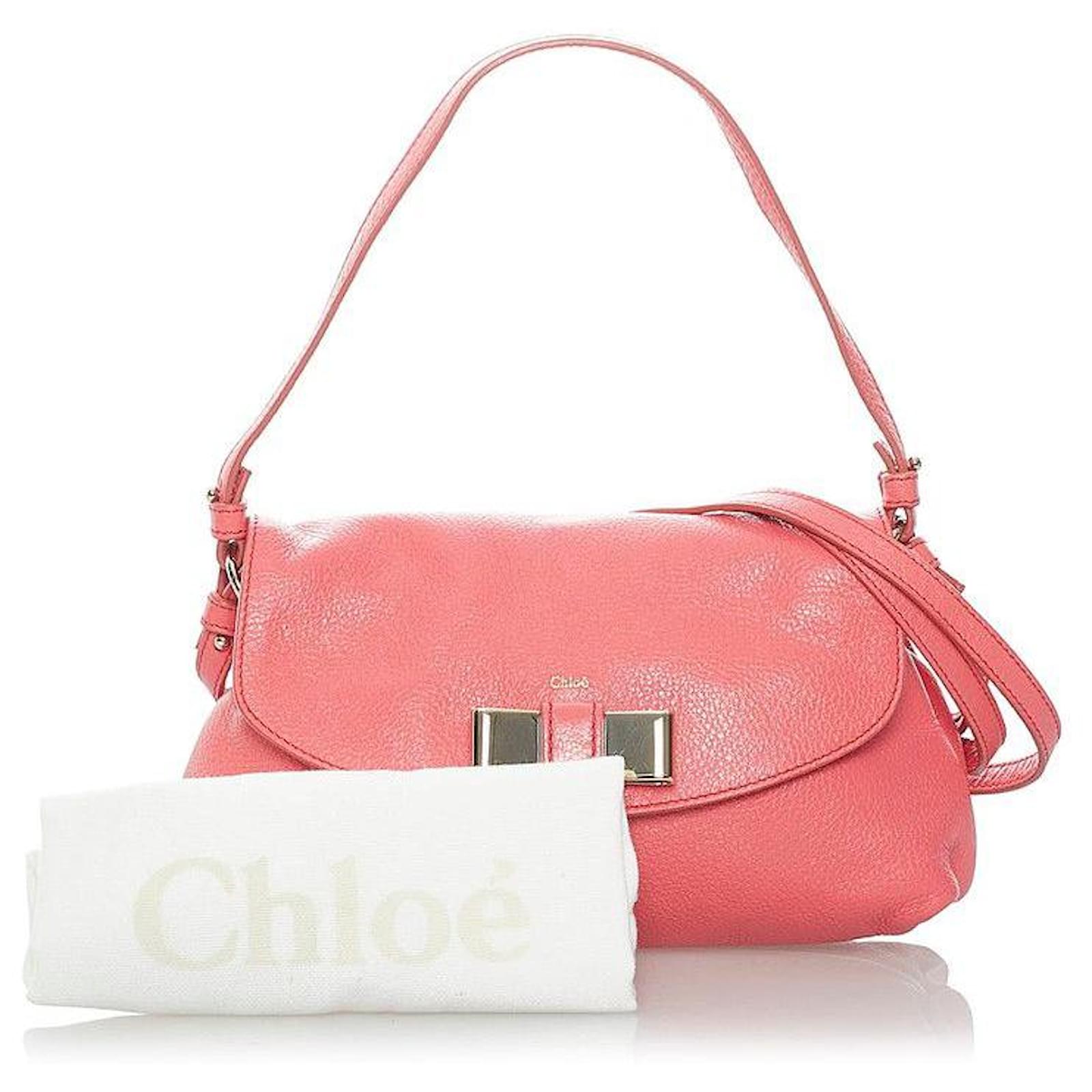 ハンドバッグ Chloe Antiqued Pink Leather Bracelet Handbag Chloé Antiqued Pink Leather Bracelet Handbag - ShopStyle