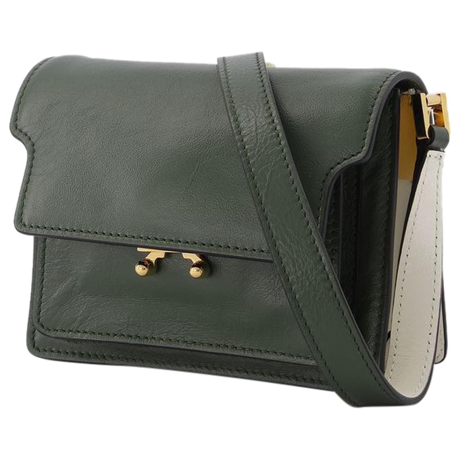 Trunk Soft Mini Bag in Khaki Leather