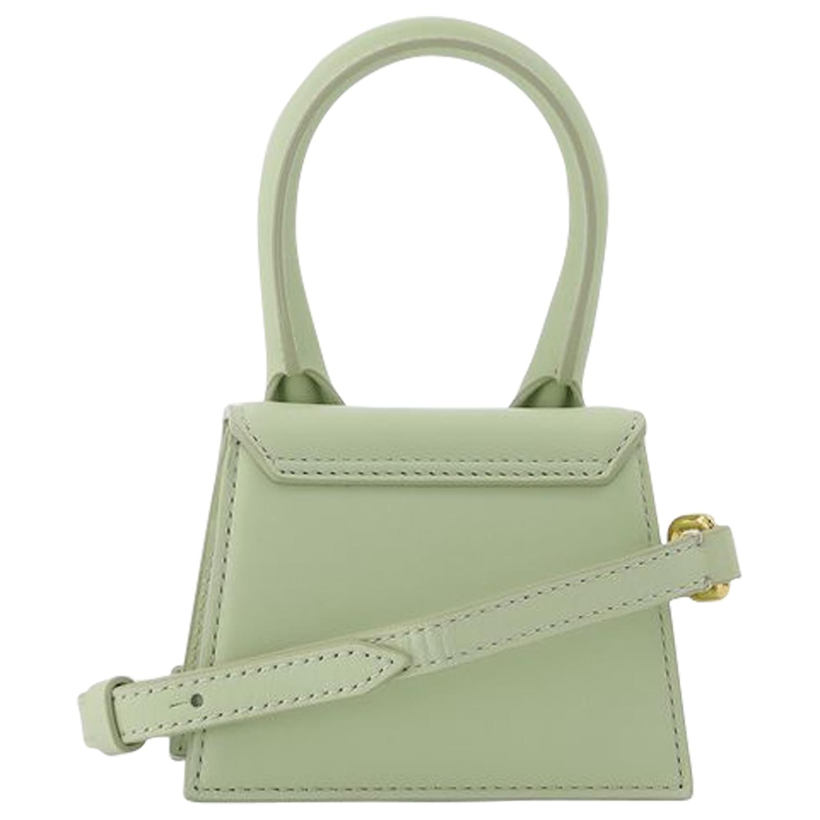 Jacquemus Le Chiquito Bag in Green Leather ref.597543 - Joli
