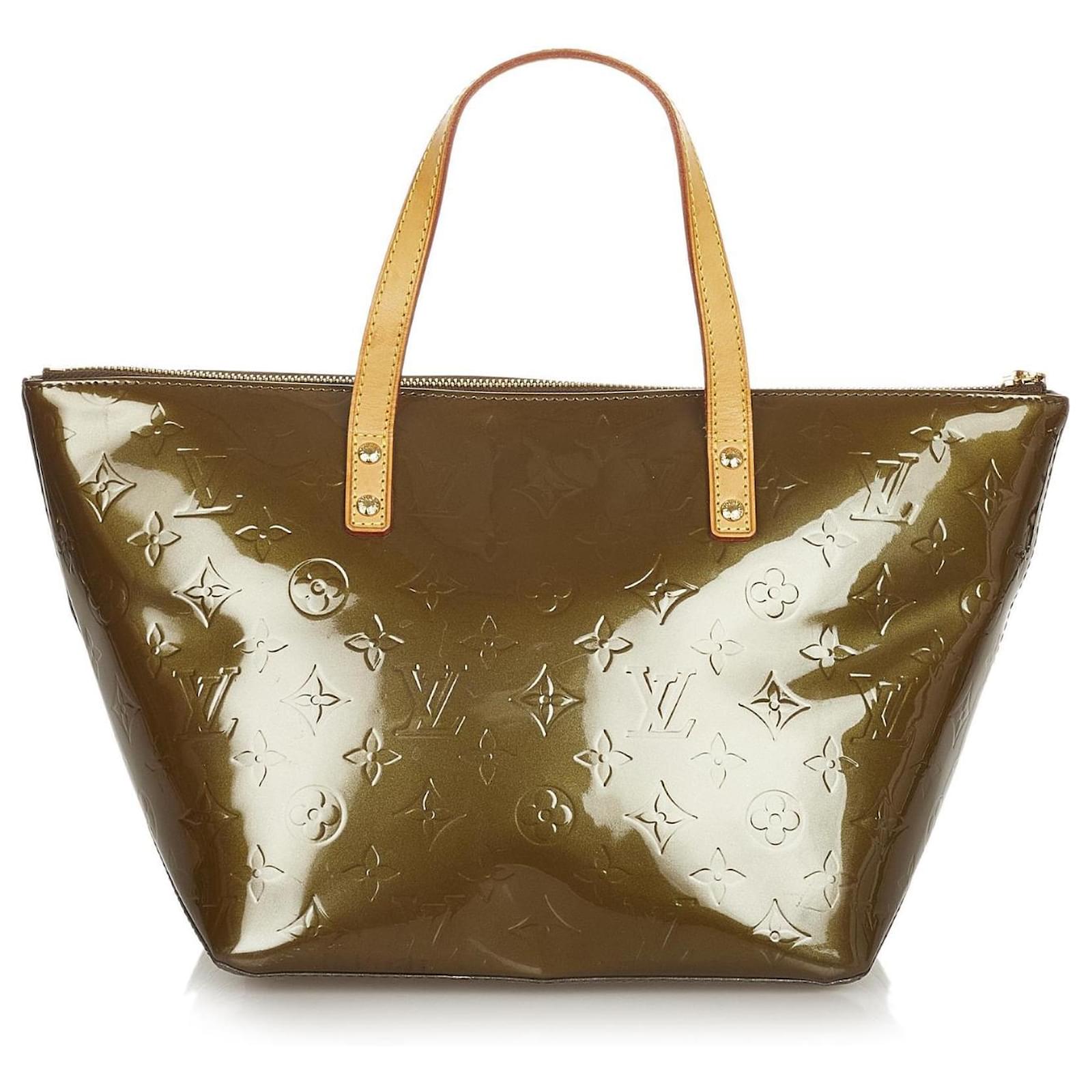 2009 Louis Vuitton Bag Bellevue Varnish PM Brown Patent leather ref.597916  - Joli Closet