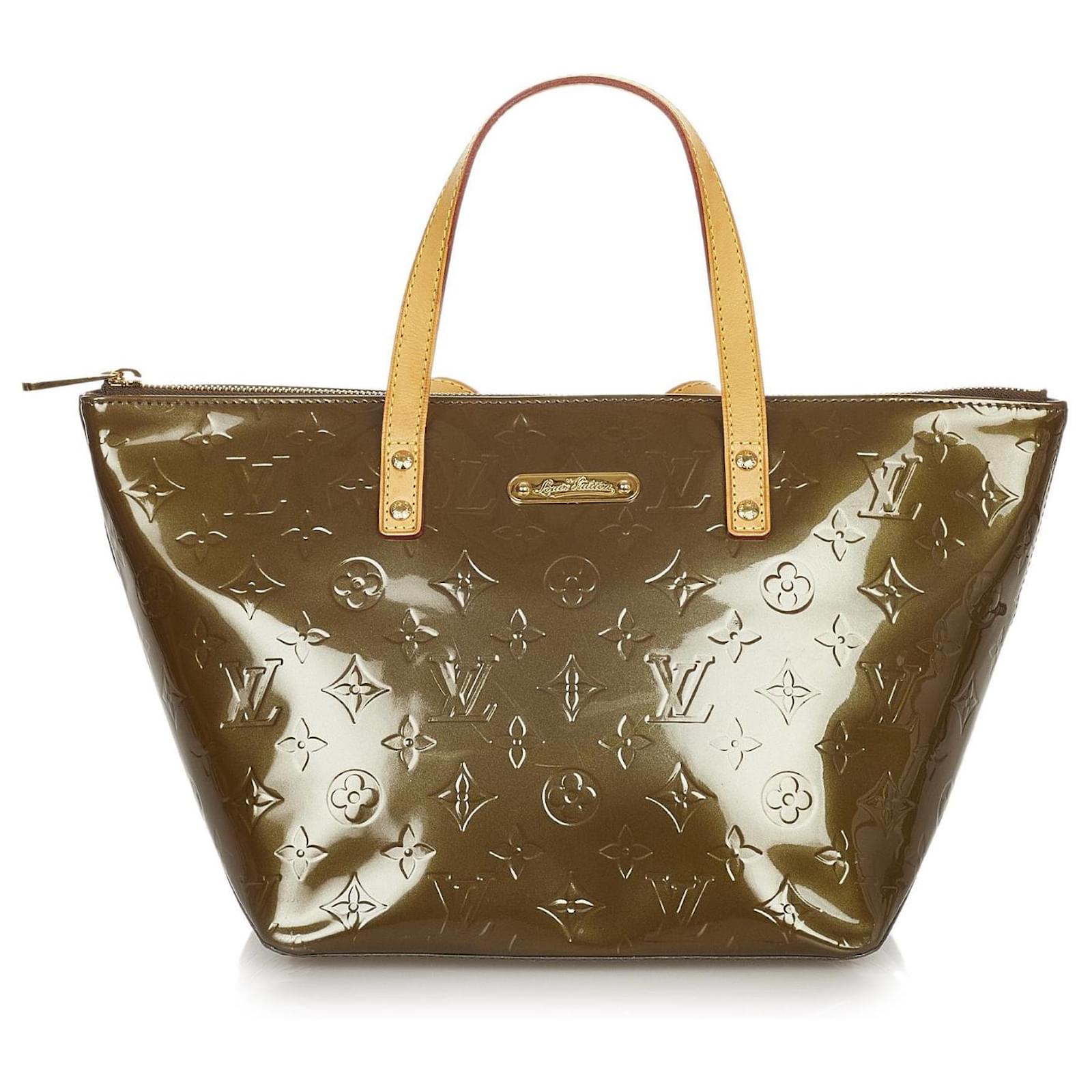 2009 Louis Vuitton Bag Bellevue Varnish PM Brown Patent leather ref.597916  - Joli Closet