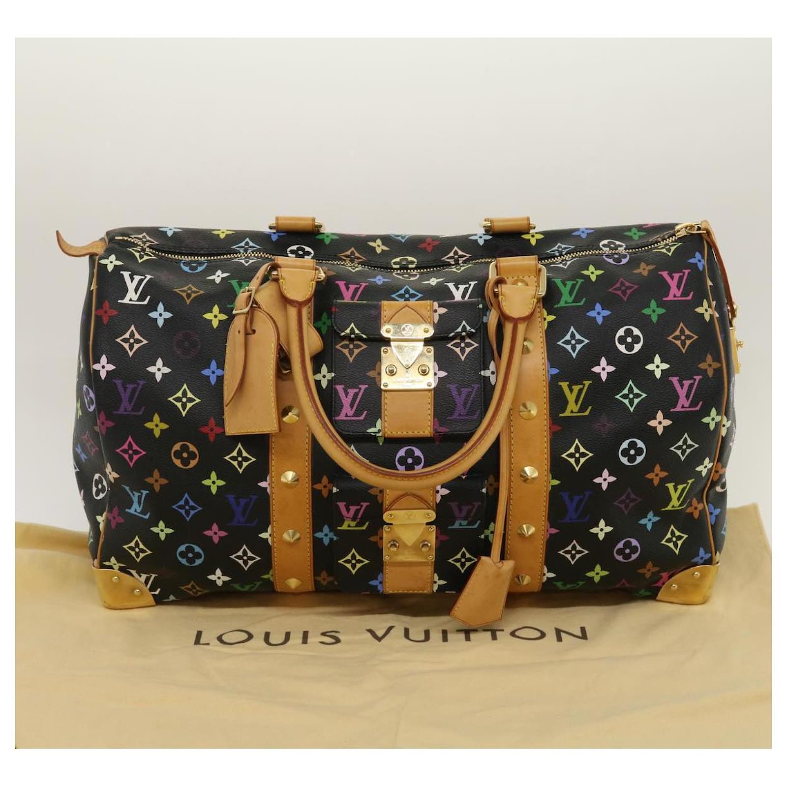Louis Vuitton KeepAll 45 in Black Multicolor 