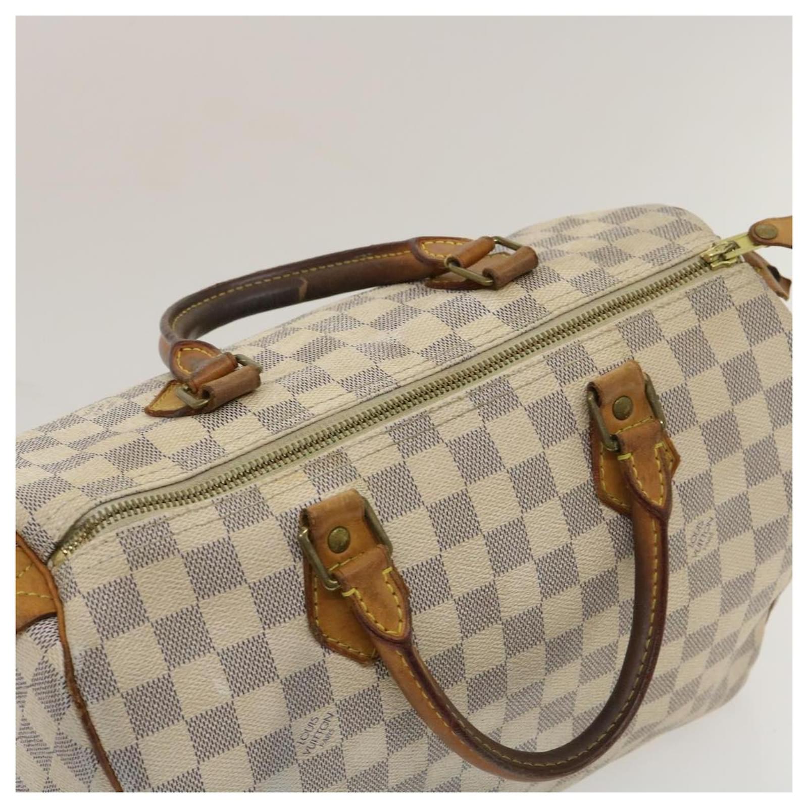 Louis Vuitton Damier Azur Speedy 30 Hand Bag N41533 LV Auth 45253  ref.962335 - Joli Closet