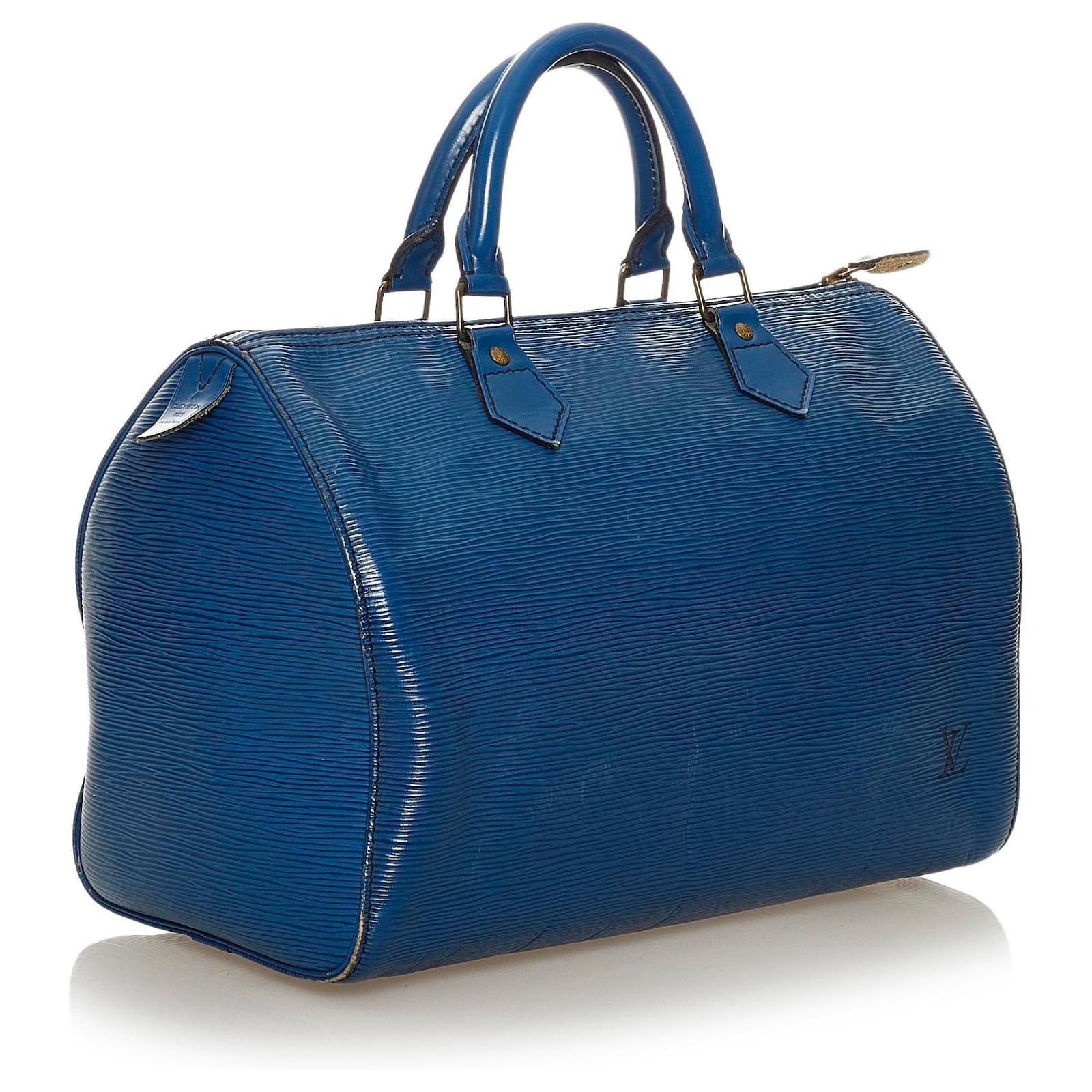 Louis Vuitton Speedy 30 Blue epi leather ref.152166 - Joli Closet