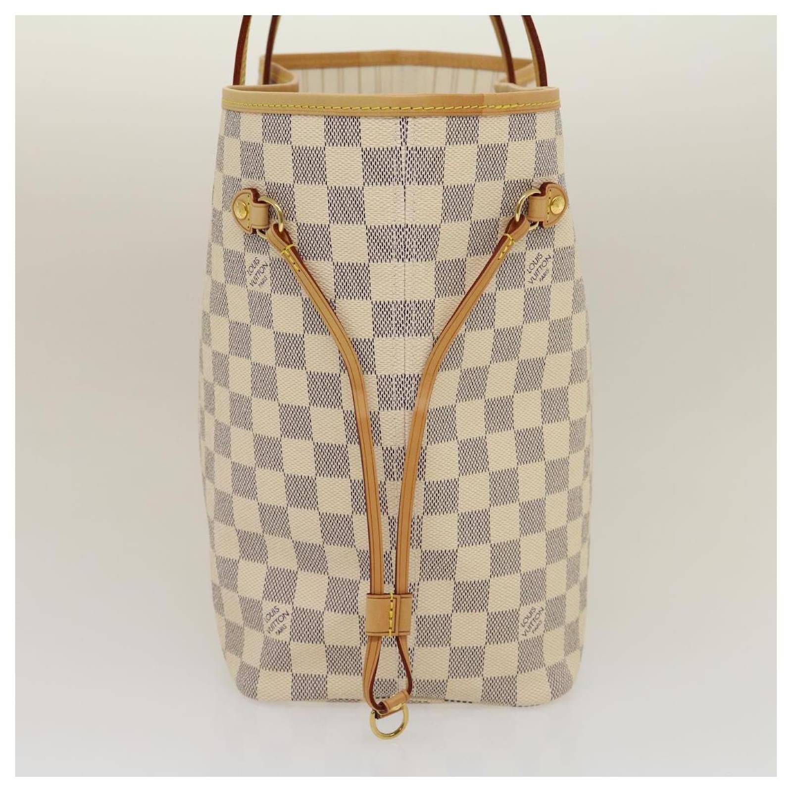 Louis Vuitton Damier Azur Neverfull MM Tote Bag N41361 White – Timeless  Vintage Company