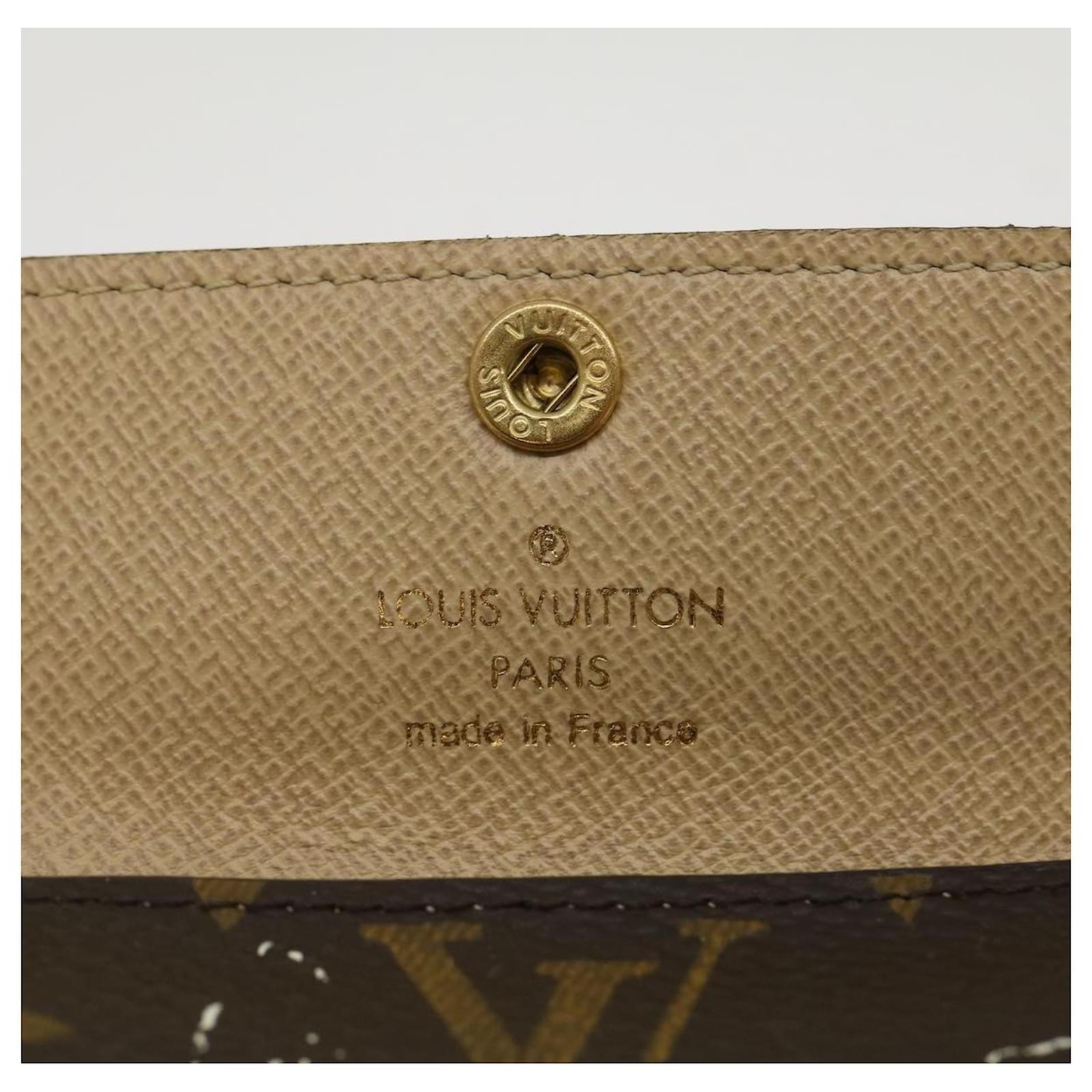 Louis Vuitton Monogram Dentelle Ludlow Coin Case Brown Cloth ref