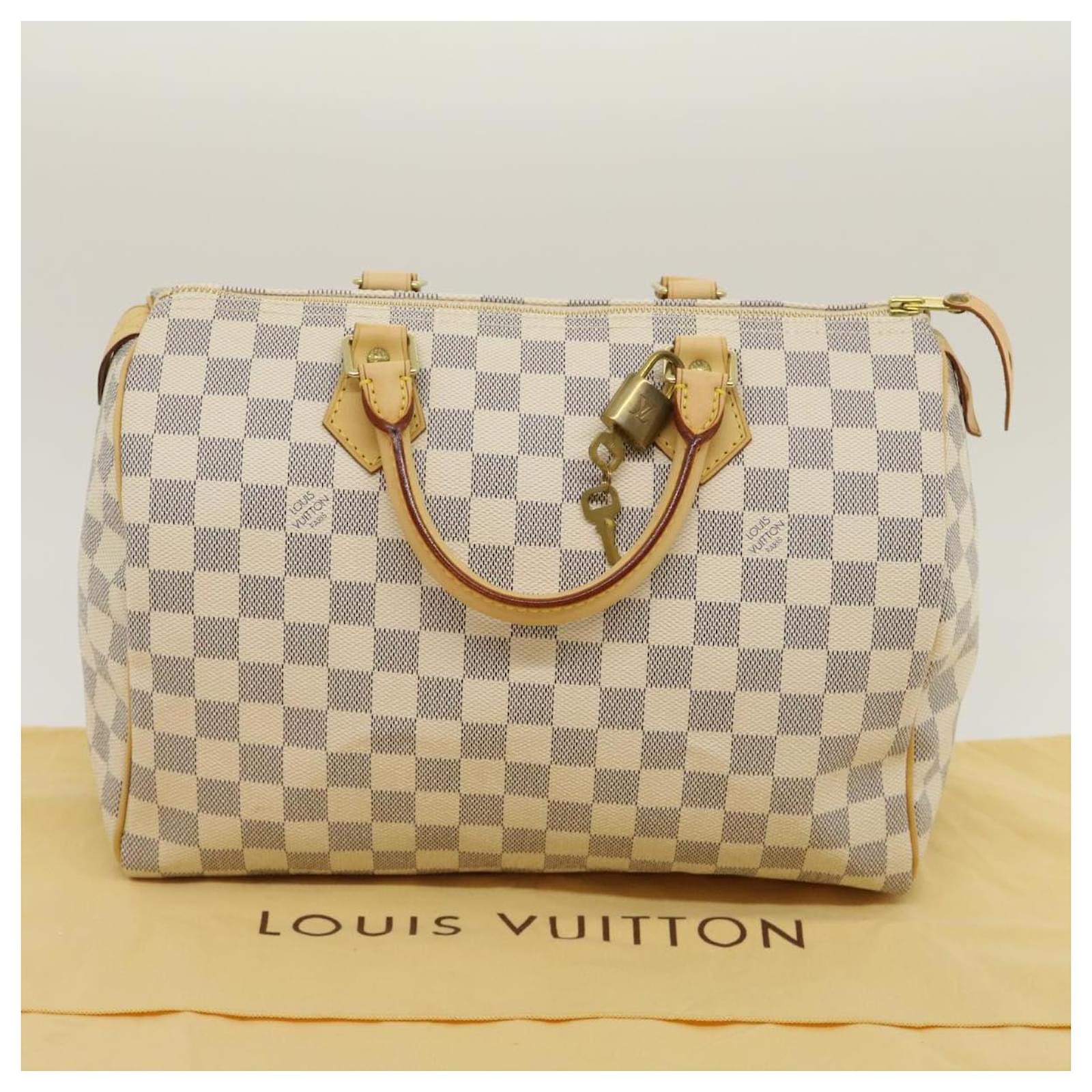 Louis Vuitton Damier Azur Speedy 30 Hand Bag N41533 LV Auth 45253  ref.962335 - Joli Closet