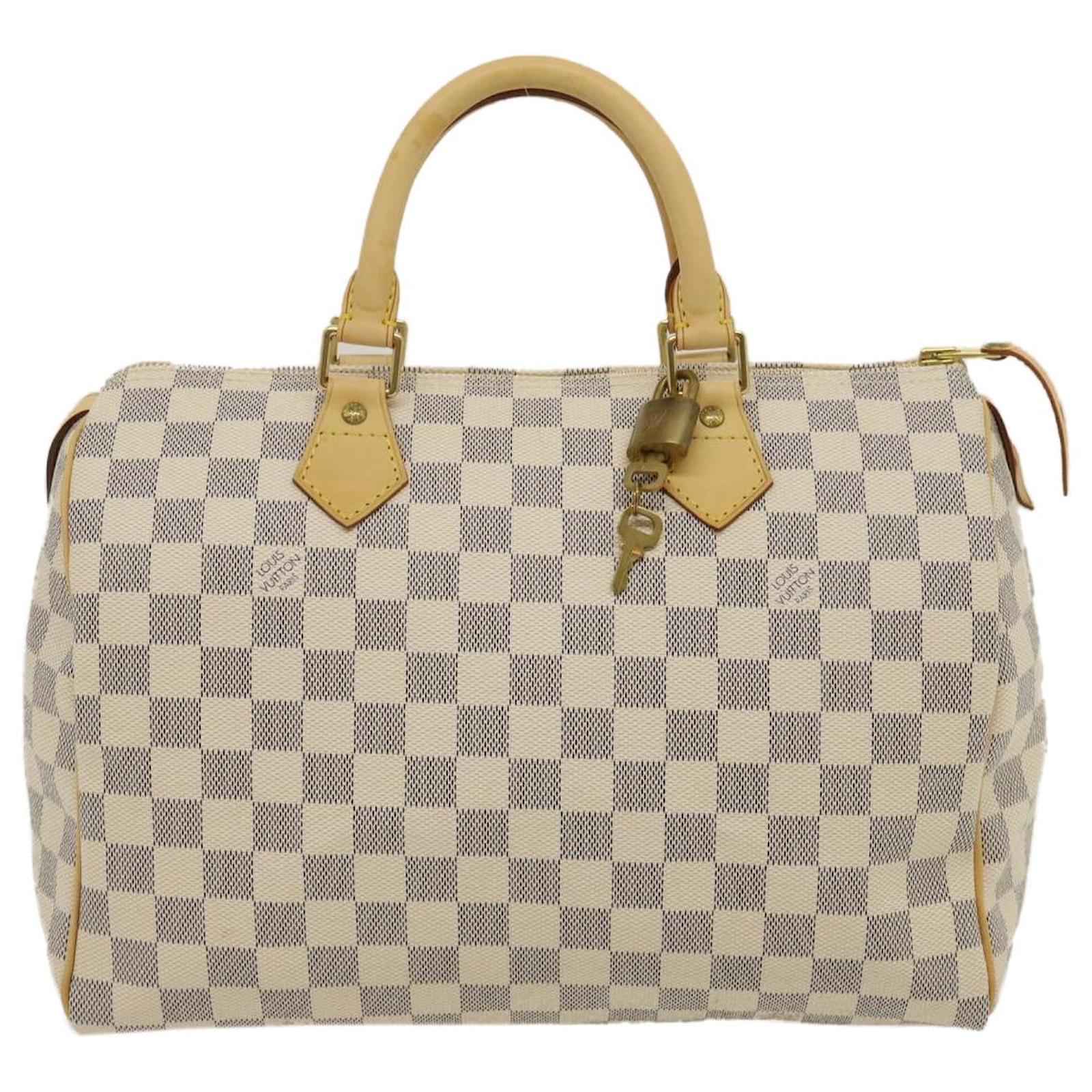 Louis Vuitton Damier Azur Speedy 30 Hand Bag N41533 LV Auth 45253