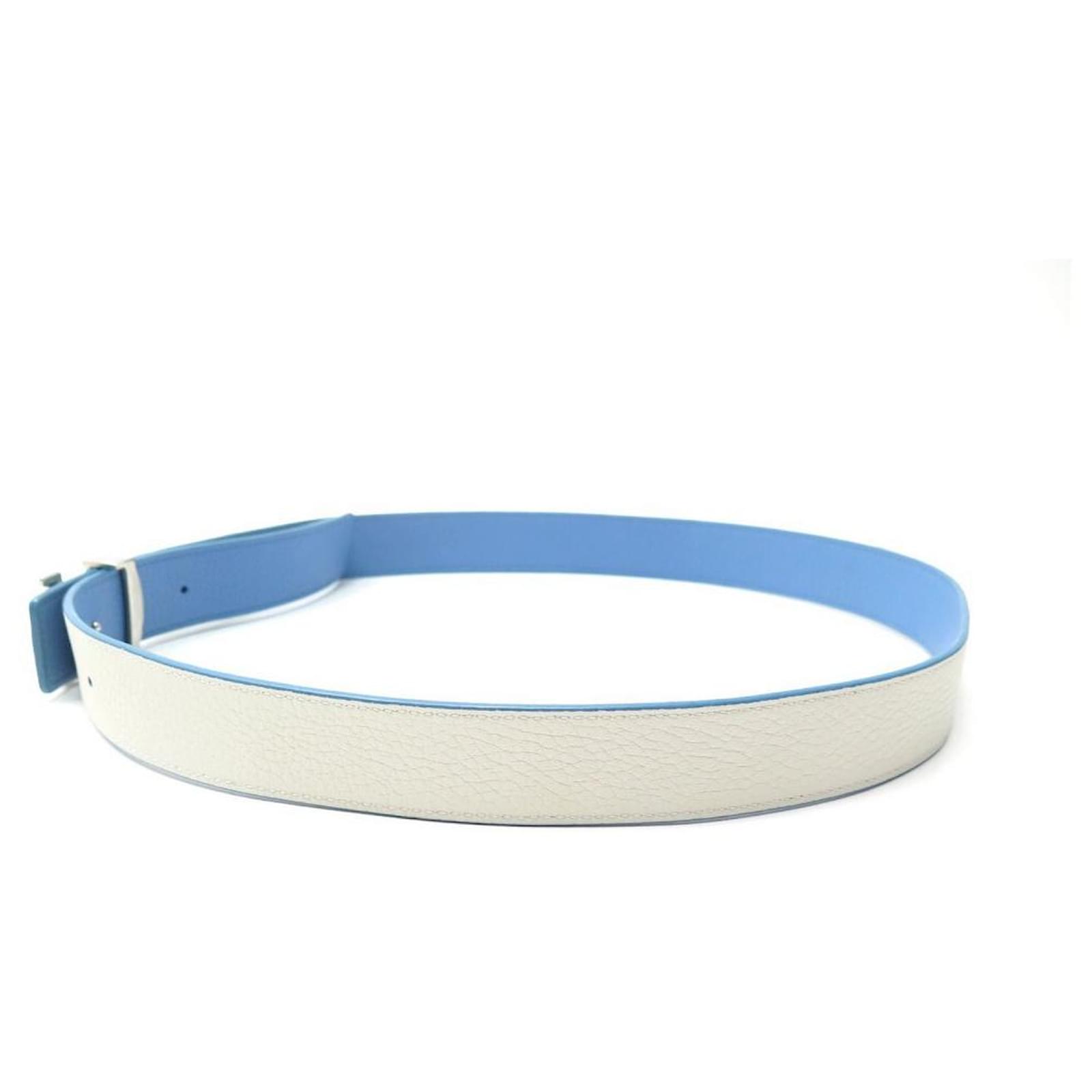 Cinturones Louis vuitton Blanco talla 85 cm de en Cuero - 32602215