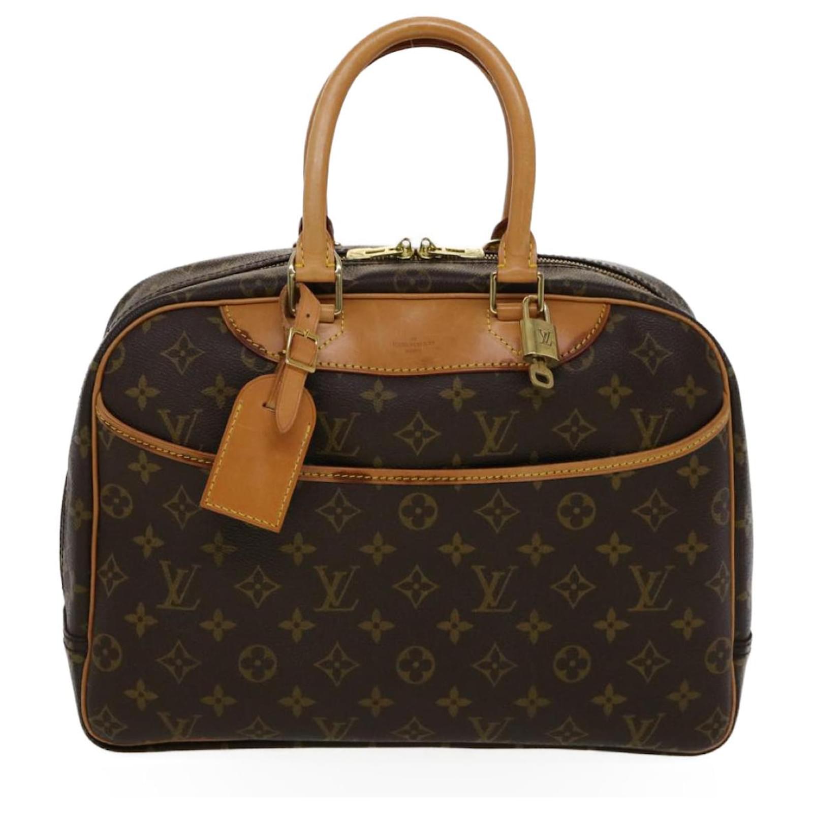 LOUIS VUITTON Monogram Deauville Hand Bag M47270 LV Auth 49223