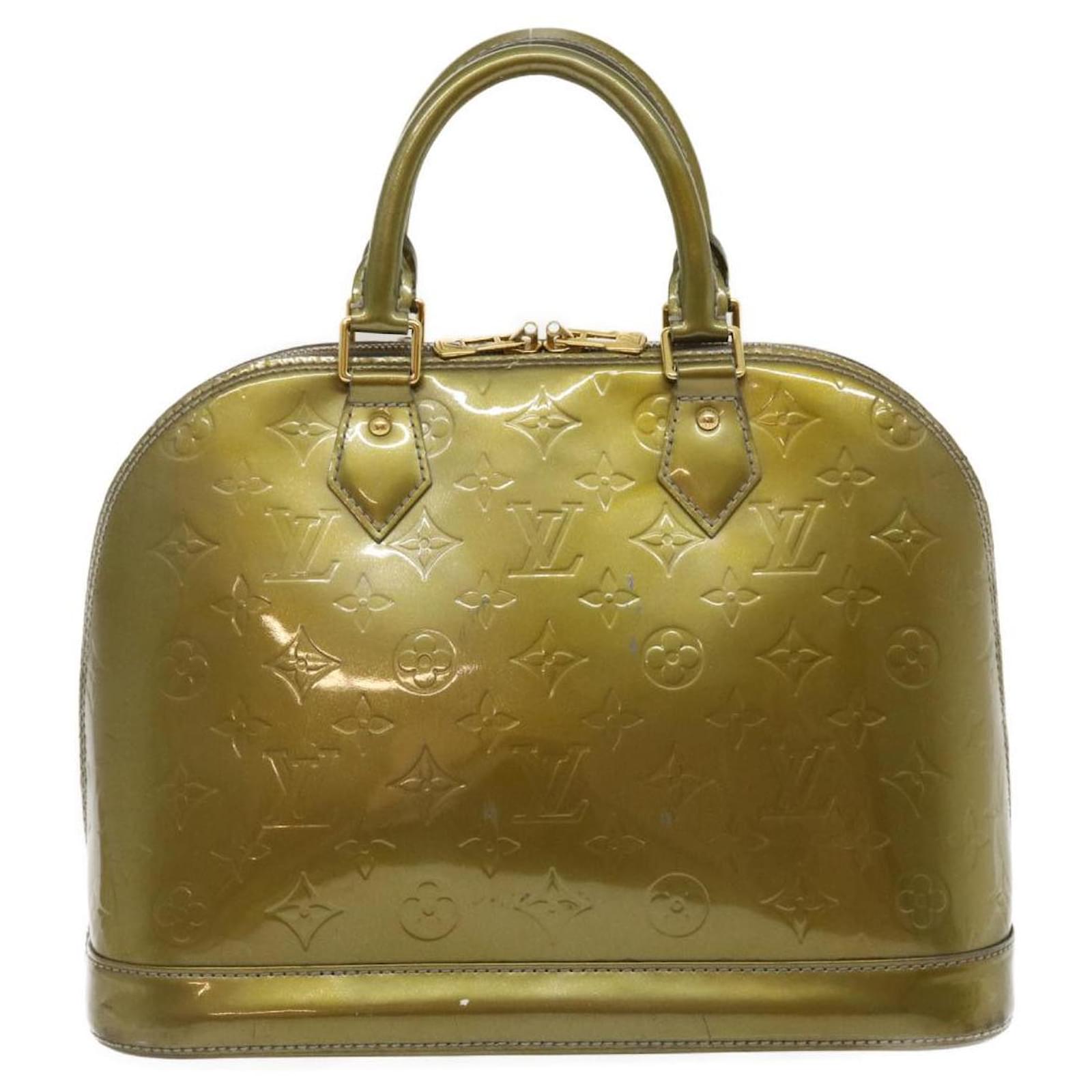 Louis Vuitton Alma BB Amarante Vernis Monogram Rayures Handbag