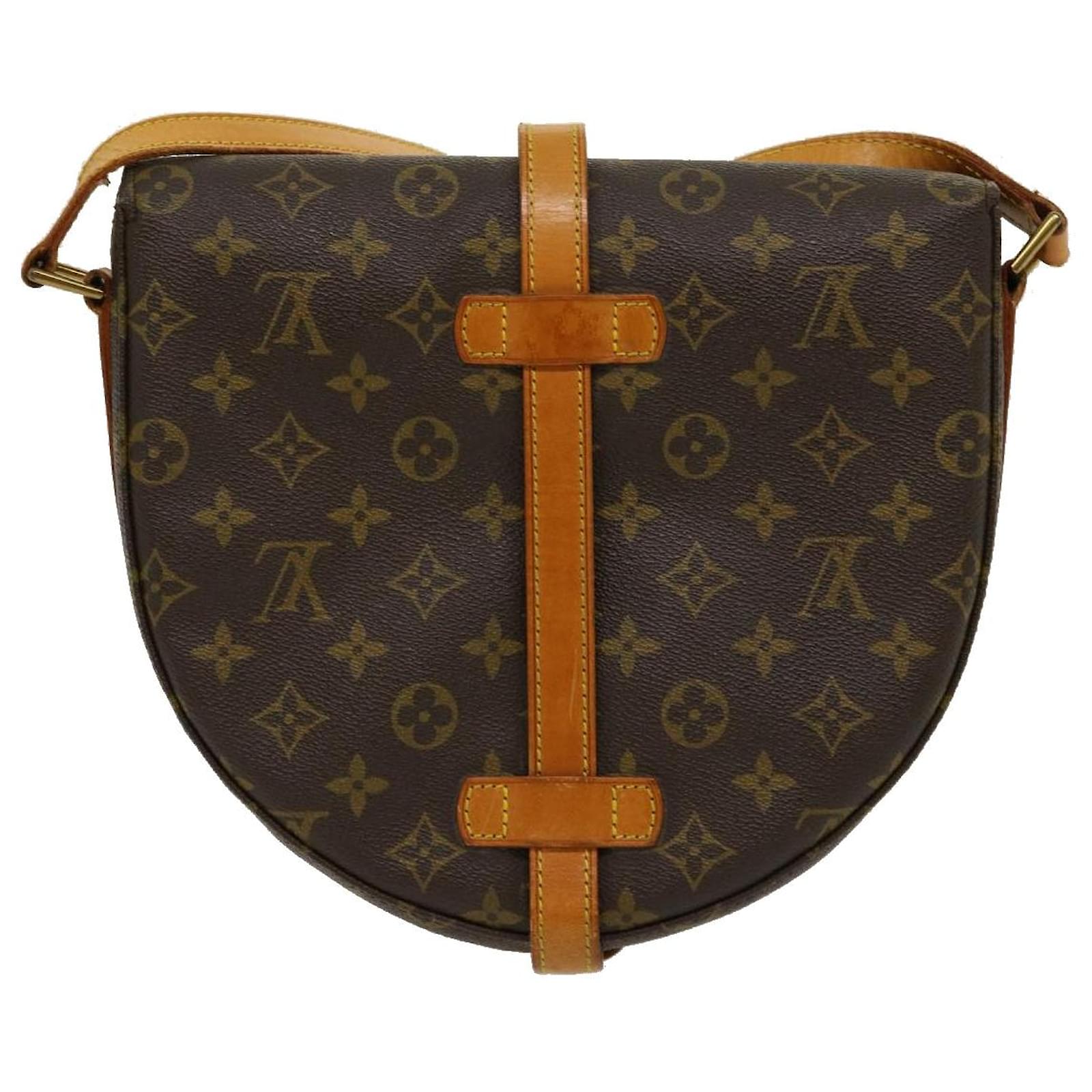 Auth Louis Vuitton M51232 Monogram Chantilly GM Shoulder Cross Body Bag LV