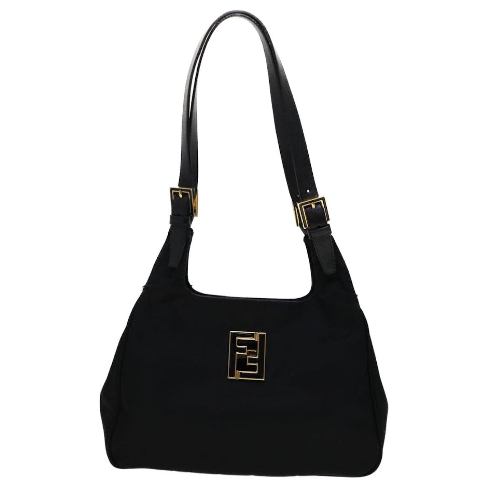 FENDI BLACK NYLON MINI SHOULDER BAG – RDB