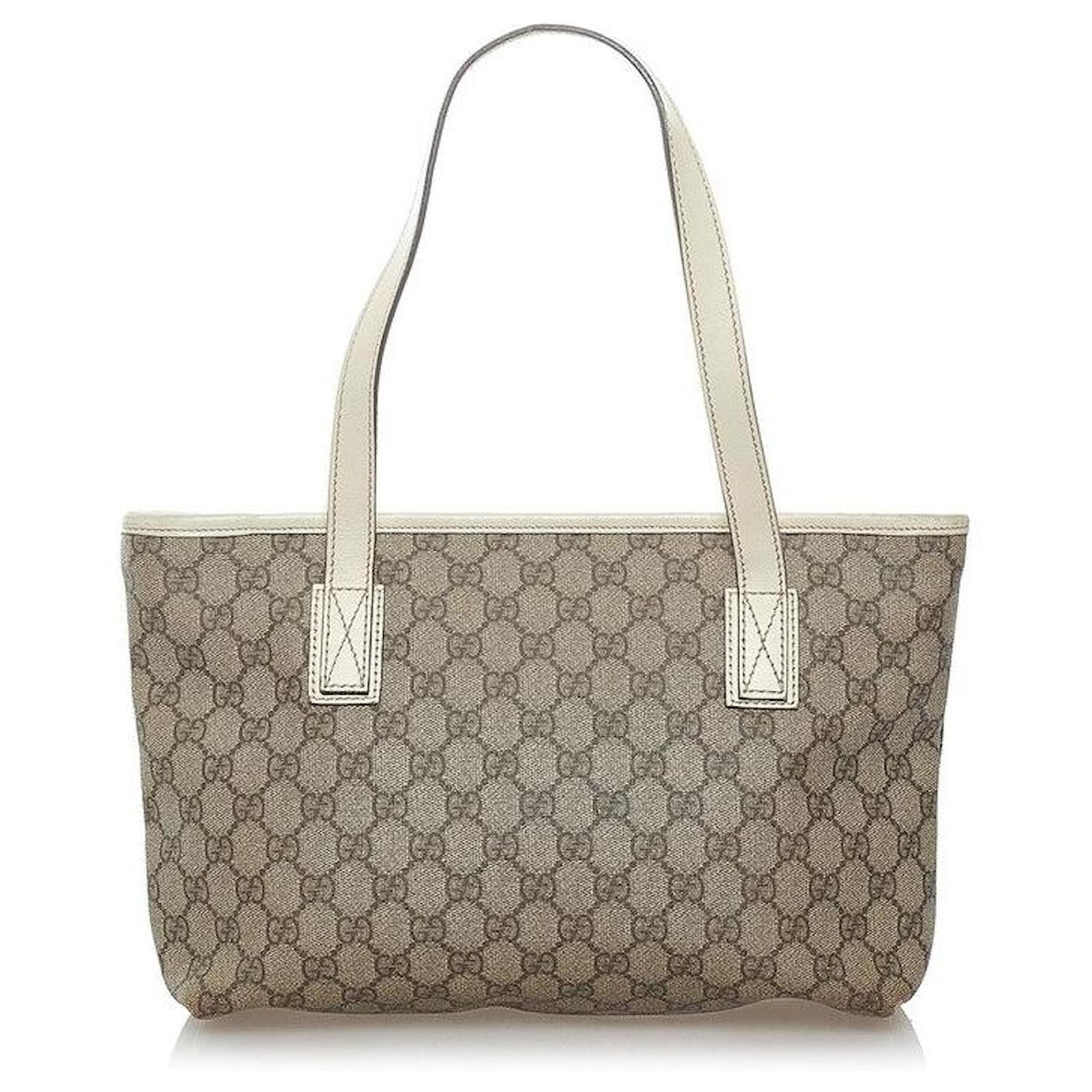 Gucci GG Supreme Tote Bag Beige Cloth ref.601802 - Joli Closet