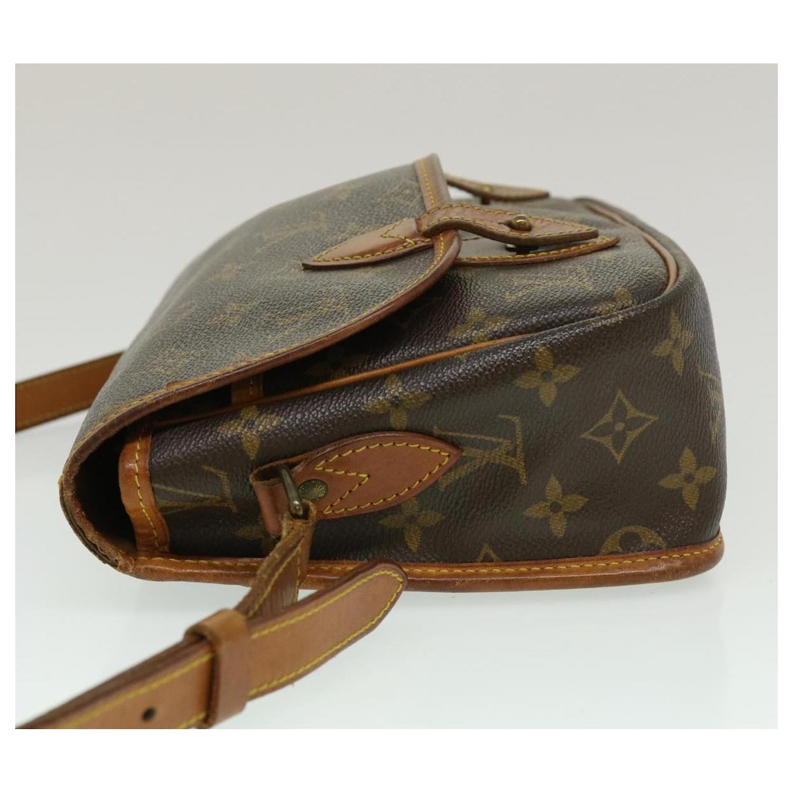 LOUIS VUITTON Monogram Gibeciere MM Shoulder Bag M42247 LV Auth