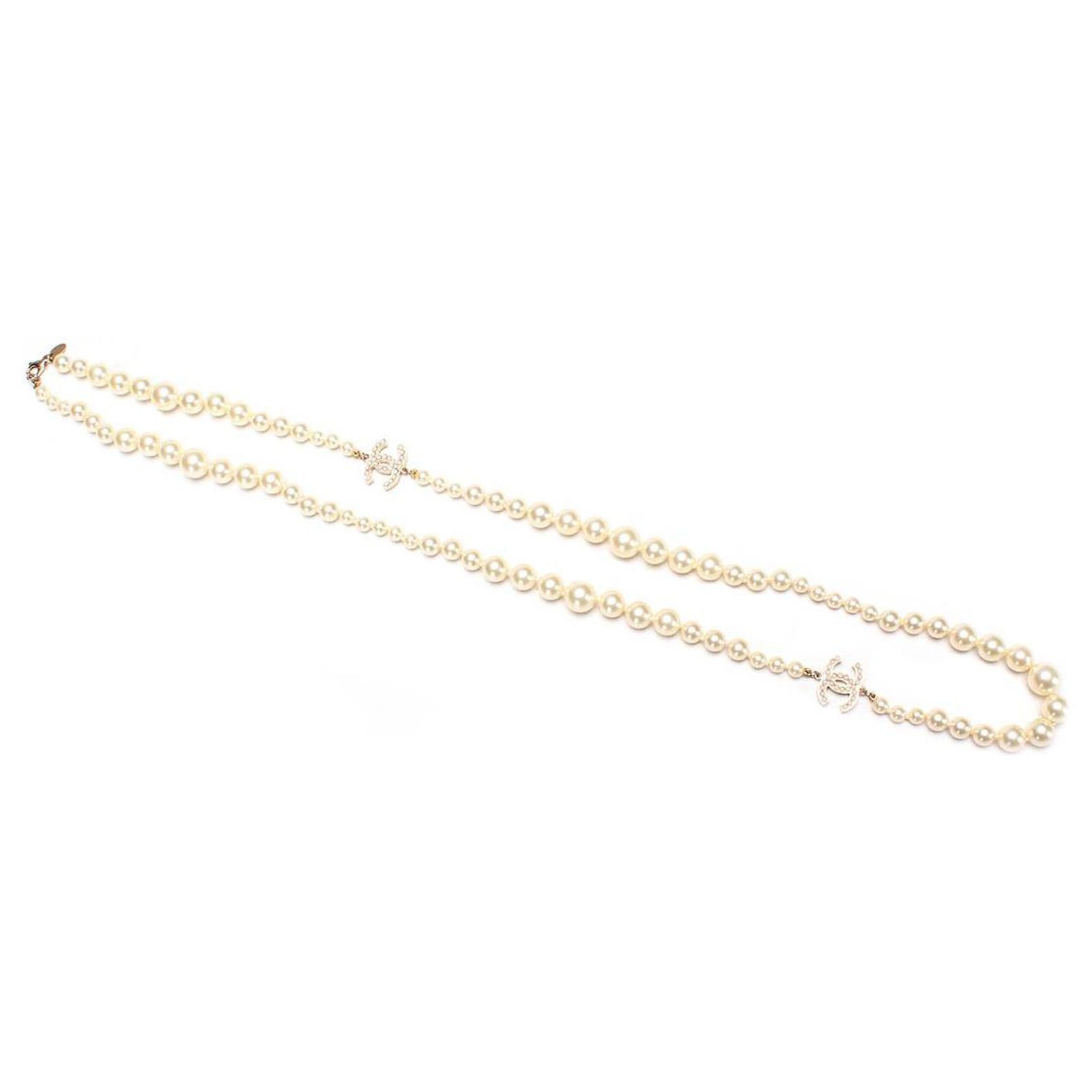 Pince à Cheveux Fantaisie Perles Nacrées Dorée - 8 X 2.5 Cm, Occasion Comme Neuve