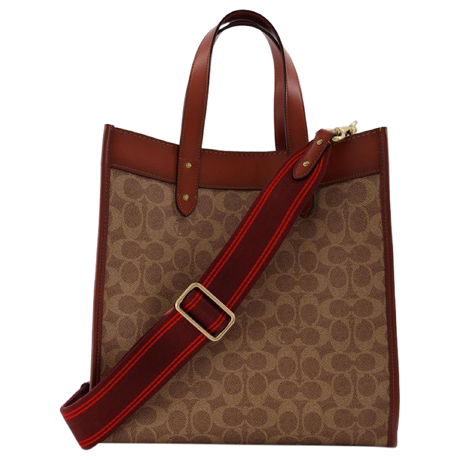 Coach Field Signature Carriage Tote