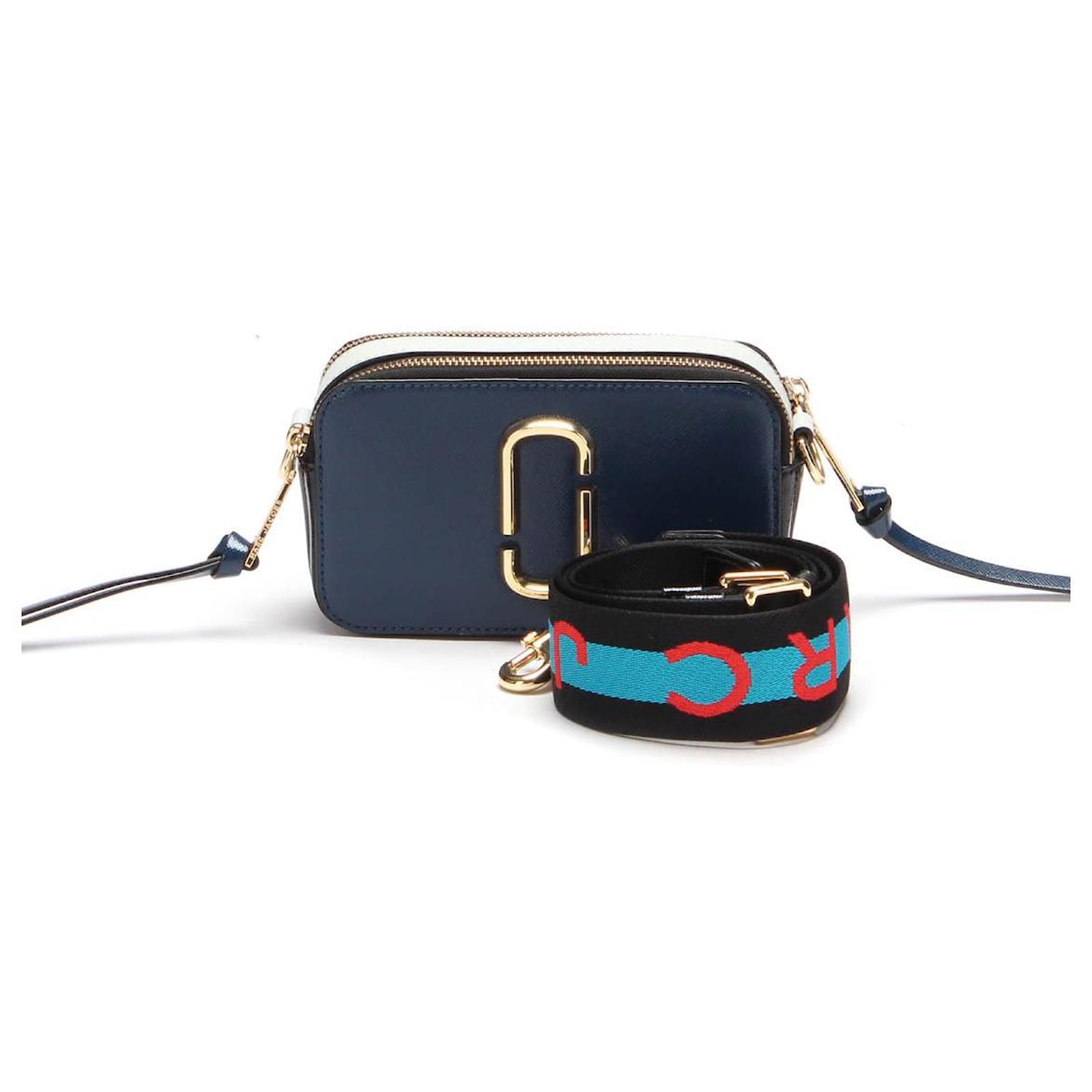 Marc Jacobs Snapshot camera bag Blue Leather ref.602381 - Joli Closet