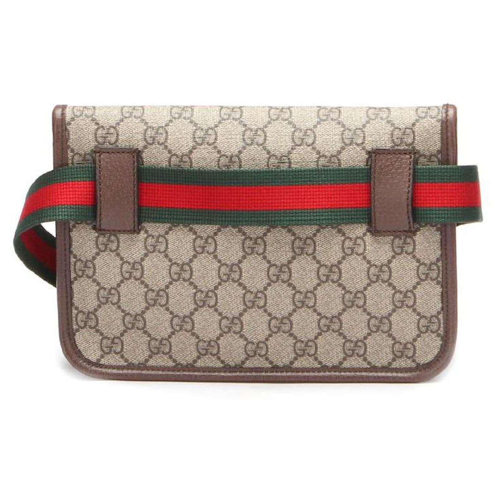 Gucci GG Supreme Belt Bag Brown Cloth ref.603277 - Joli Closet