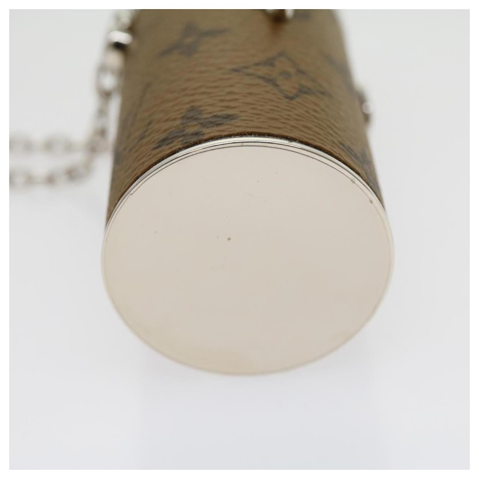 Louis Vuitton Lipstick Case on Chain Reverse Monogram Canvas at
