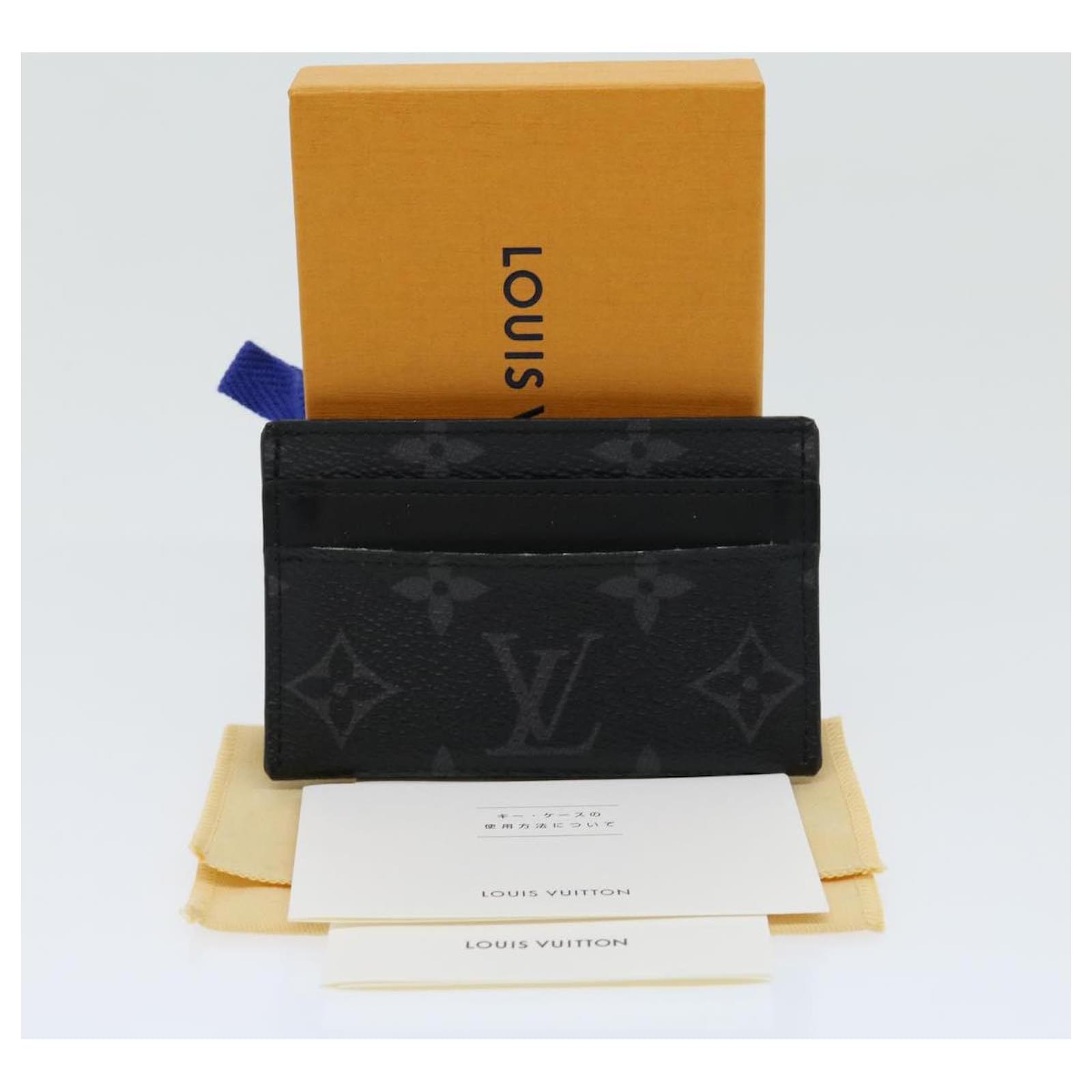 LOUIS VUITTON Monogram Eclipse Porte Cartes double CardCase M62170 LV Auth  30457 ref.603696 - Joli Closet