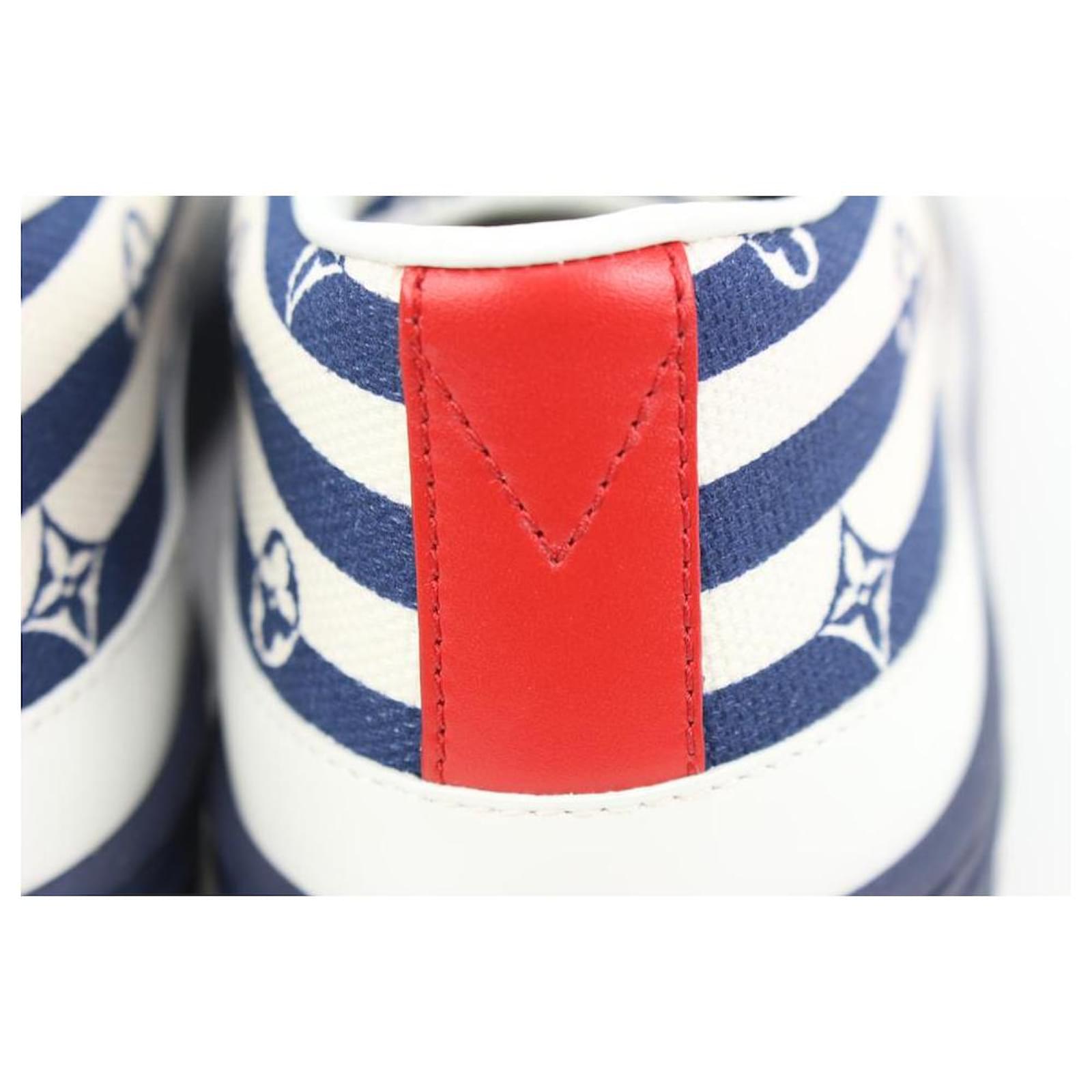 Louis Vuitton Escale Stellar White And Blue Sneakers New