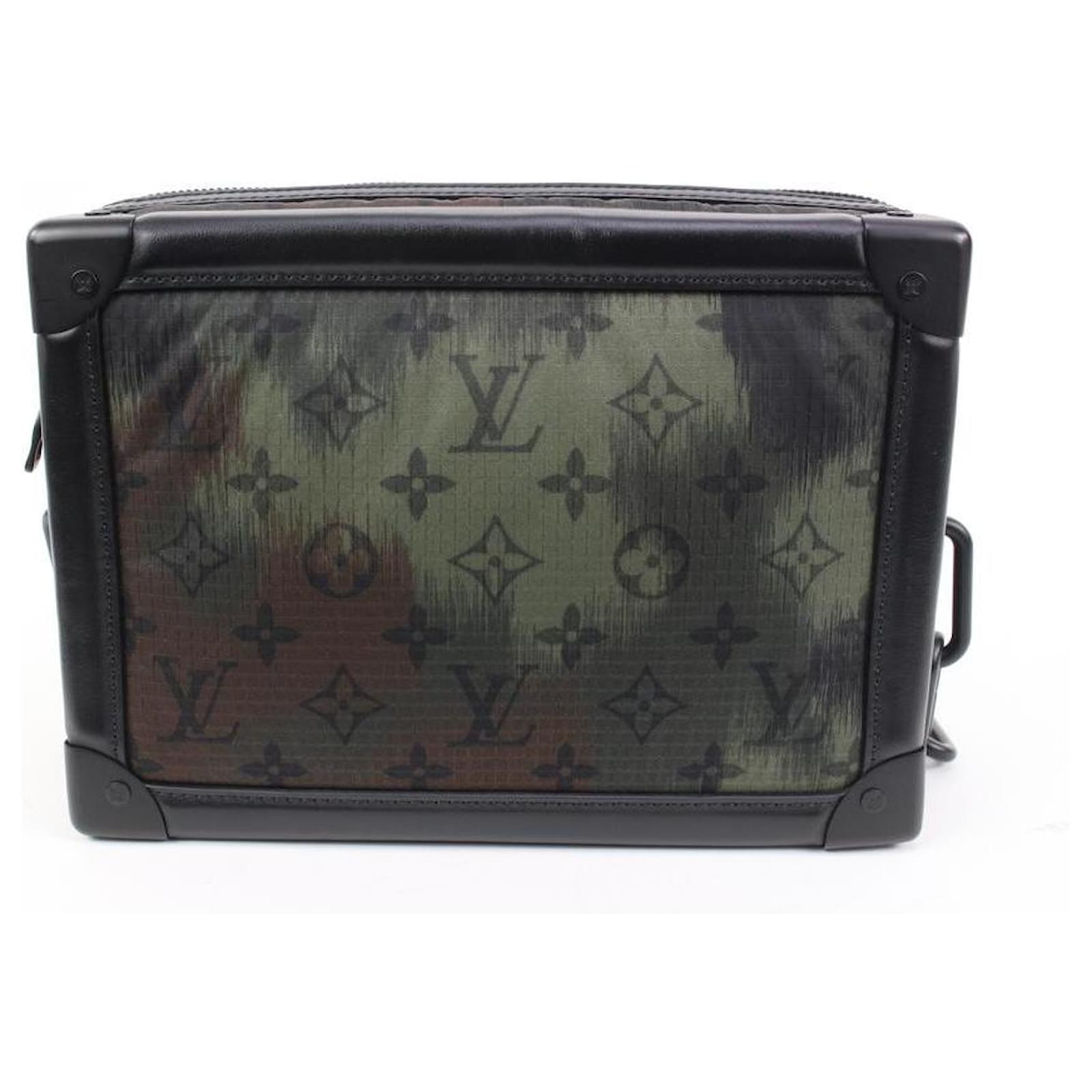 Lousi Vuitton LV Virgil Soft Trunk Camouflage Crossbody Shoulder Bag Nylon  Green