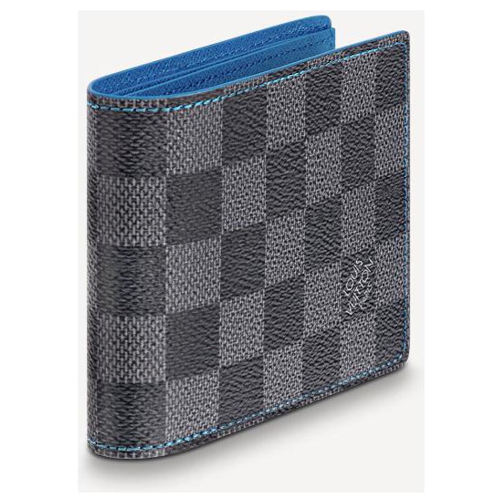 Louis Vuitton Blue Bandana Slender Wallet Leather Brand New